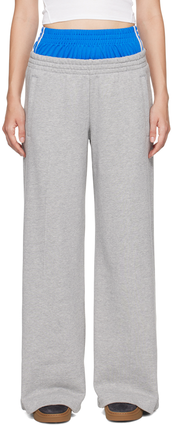 ボトムスその他 adidas xxenia two-in-one track sweatpants grey blue IW5670 Adidas Gray KSENIASCHNAIDER 2-in-1 Track and Sweat Lounge