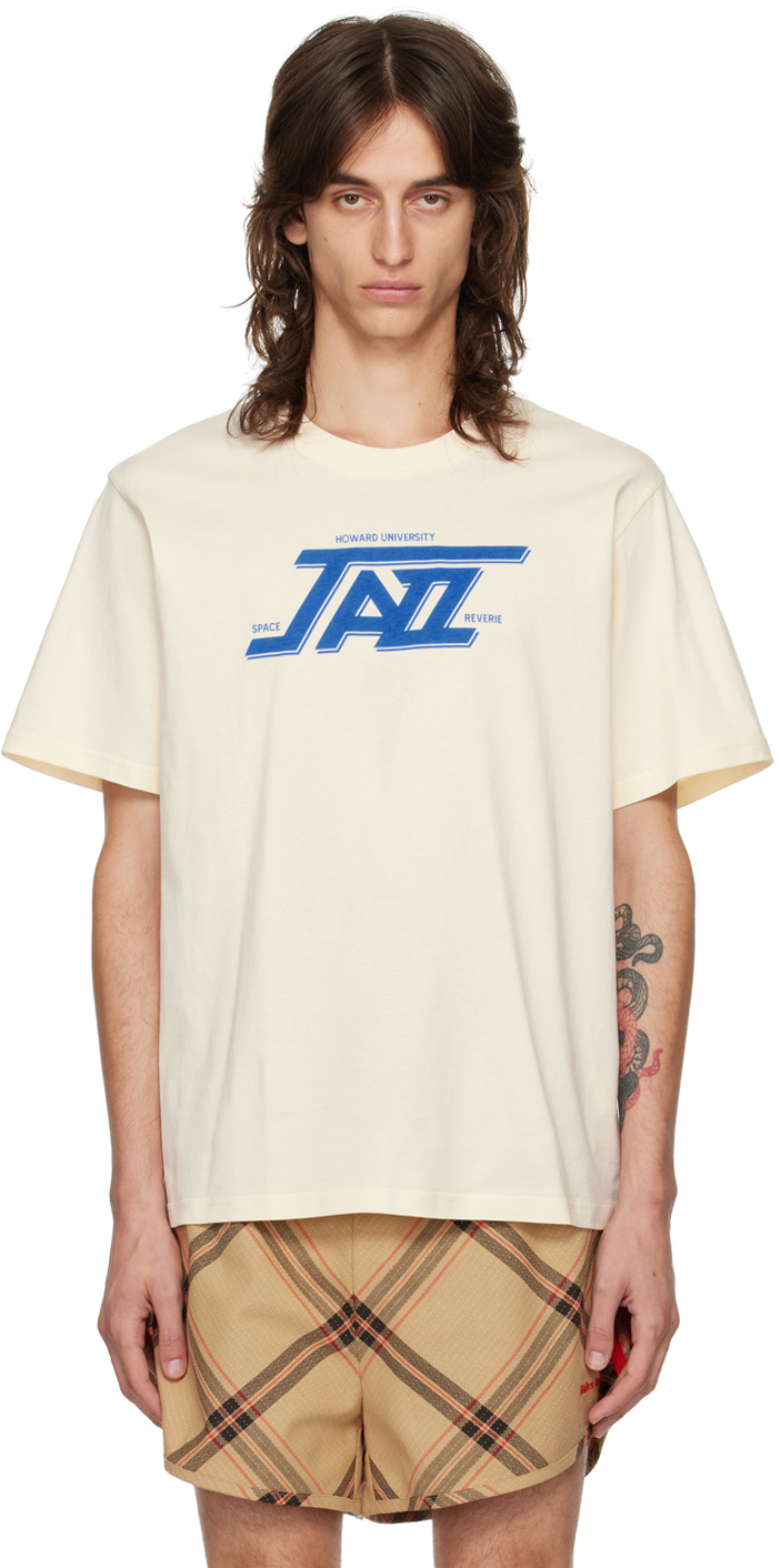 WALES BONNER SPACE JAZZ ロングTシャツ Wales Bonner White Space Jazz T-Shirt Wales Bonner