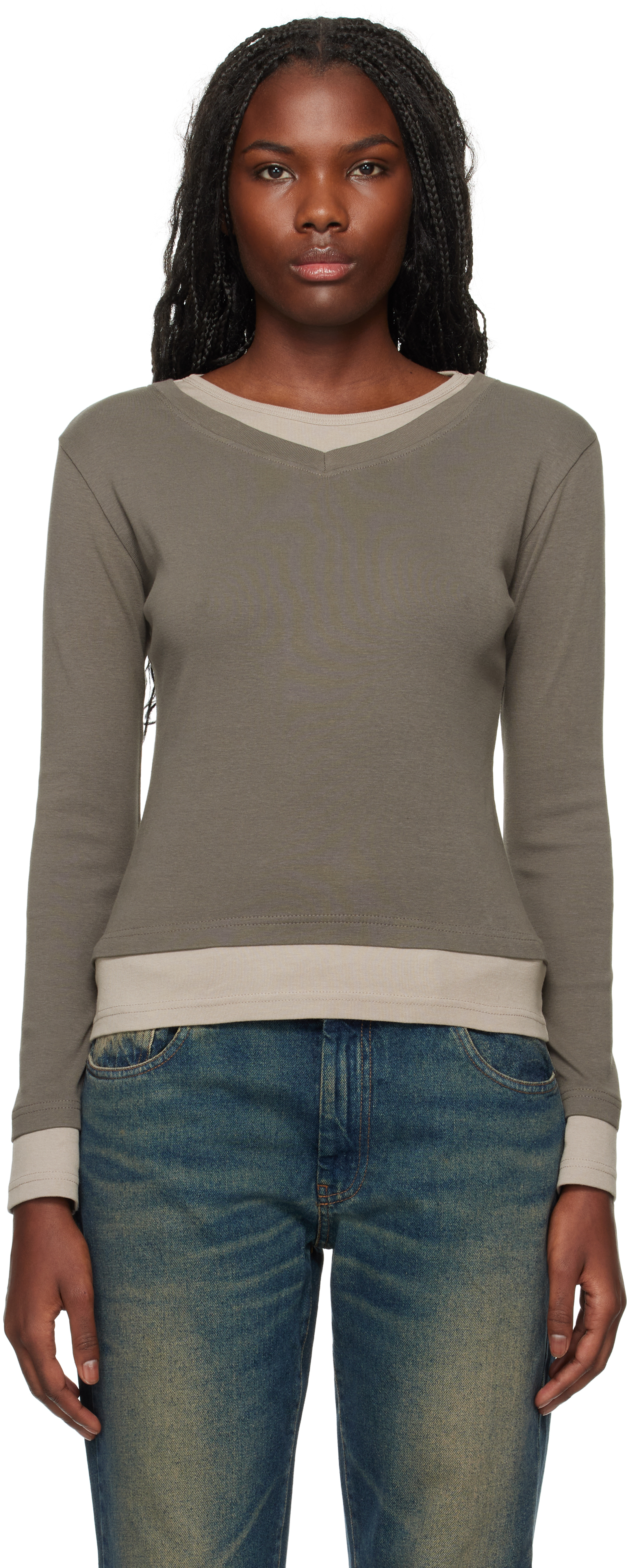 Gray & Taupe Sam T-shirt – On Sale Now with Up to 44% Off