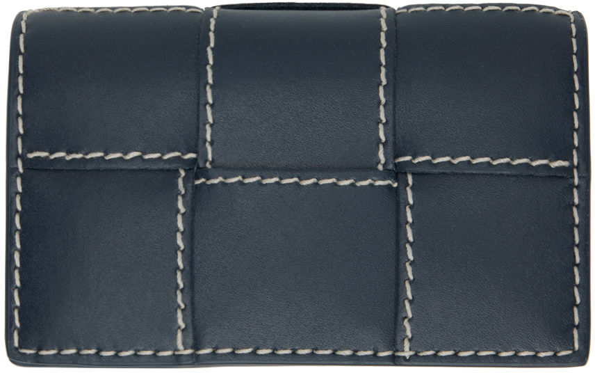 ★BOTTEGA VENETA★ Cassette Business Card Card Case Black 81 Auth BOTTEGA VENETA Cassette Black Leather Business Card