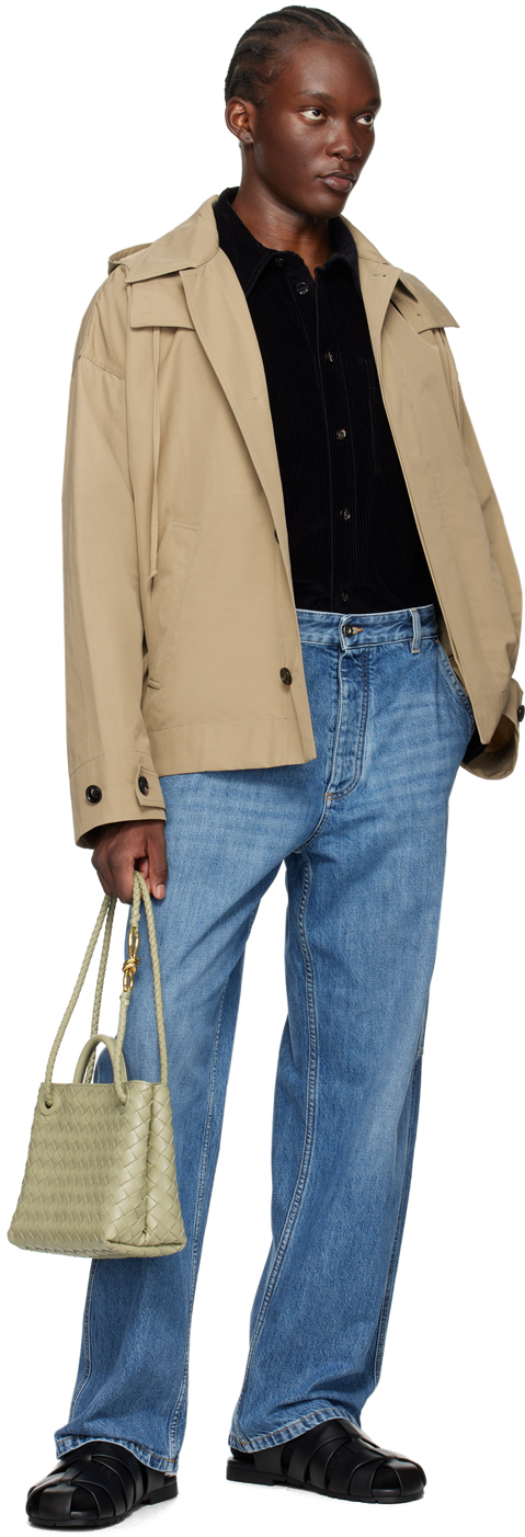 Bottega Veneta Beige Bi-Color Tech Jacket - Jackets