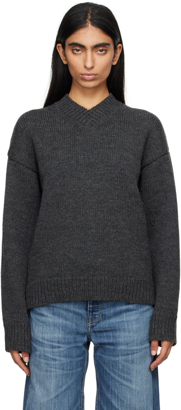 トップス OUR LEGACY SONAR V-NECK SIZE46 Shop Gray Sonar V-Neck Sweater on Sale at BeyondStyle – Get