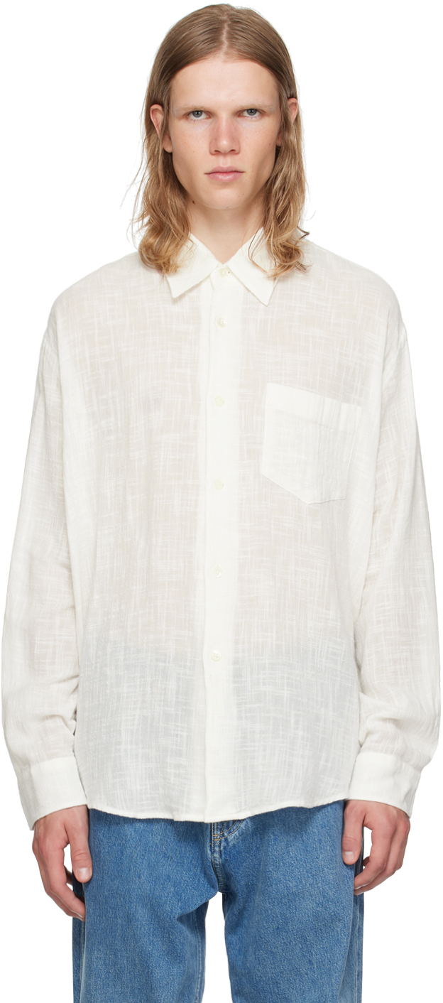 トップス OUR LEGACY COCO SHIRT 46 Our Legacy - Coco Shirt Black Cotton Crochet | Our Legacy