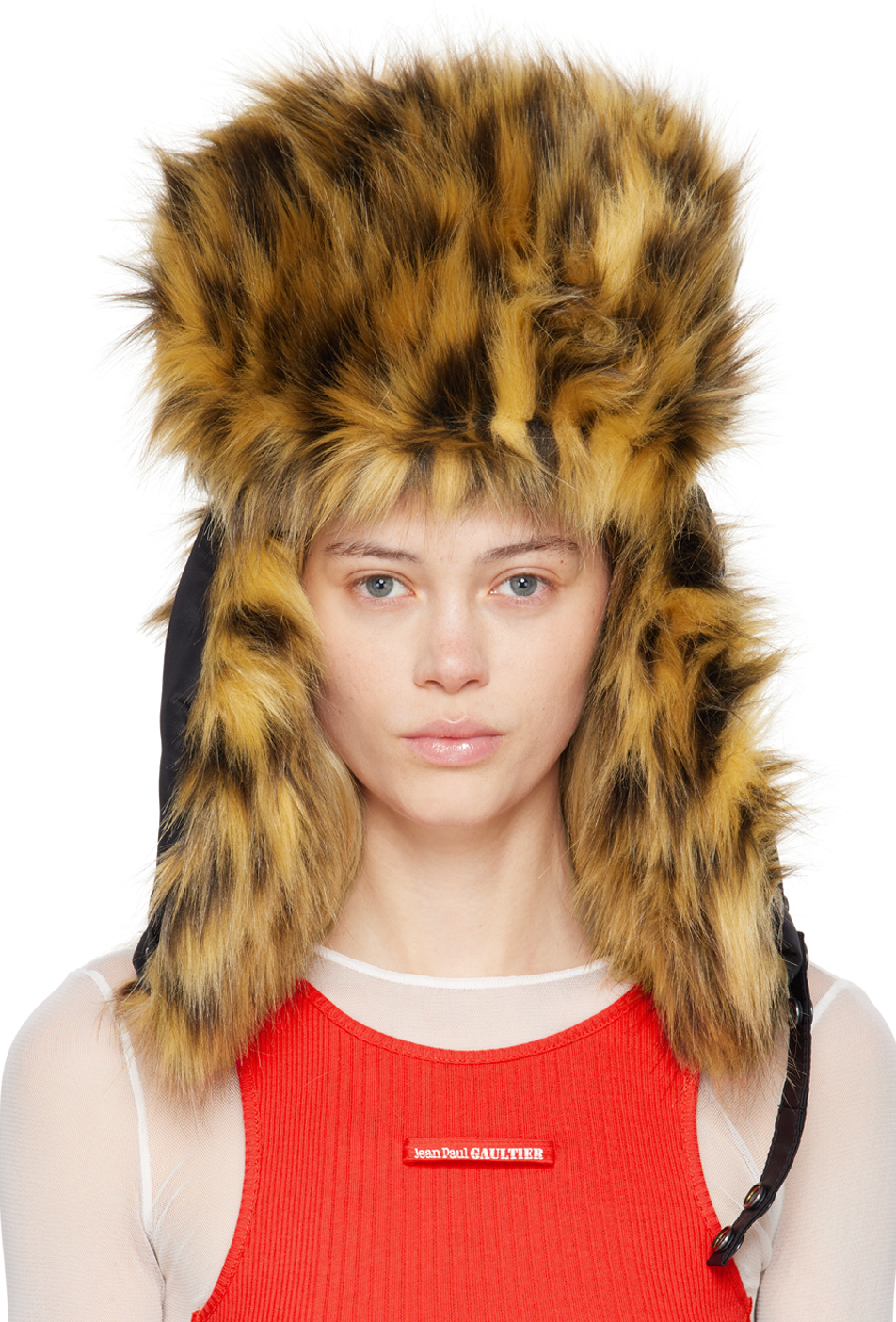 Shop Black 'The Leopard Ushanka' Hat on Sale at BeyondStyle – Get