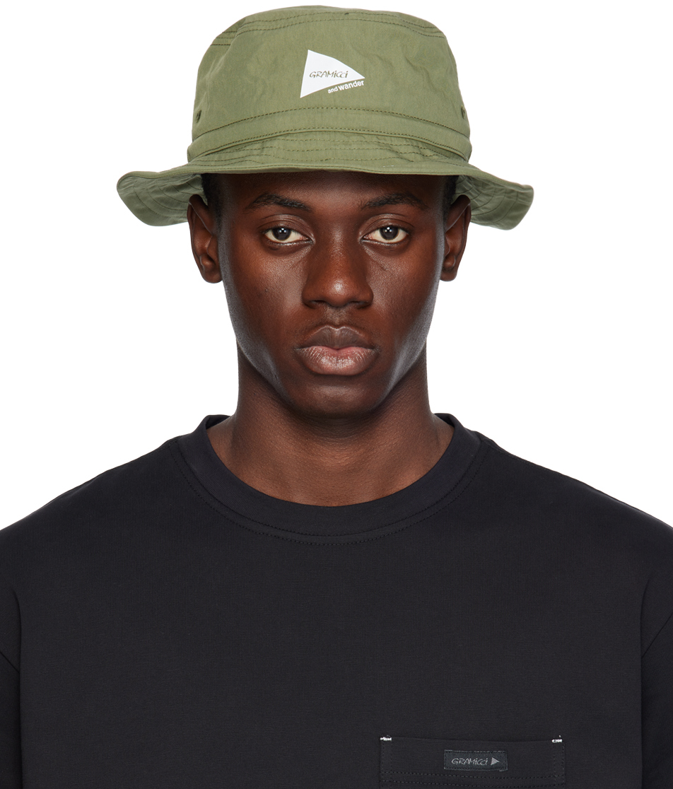 帽子 Gramicci x and wander NYCO HAT and wander Black Gramicci Edition Nyco Bucket Hat and Wander