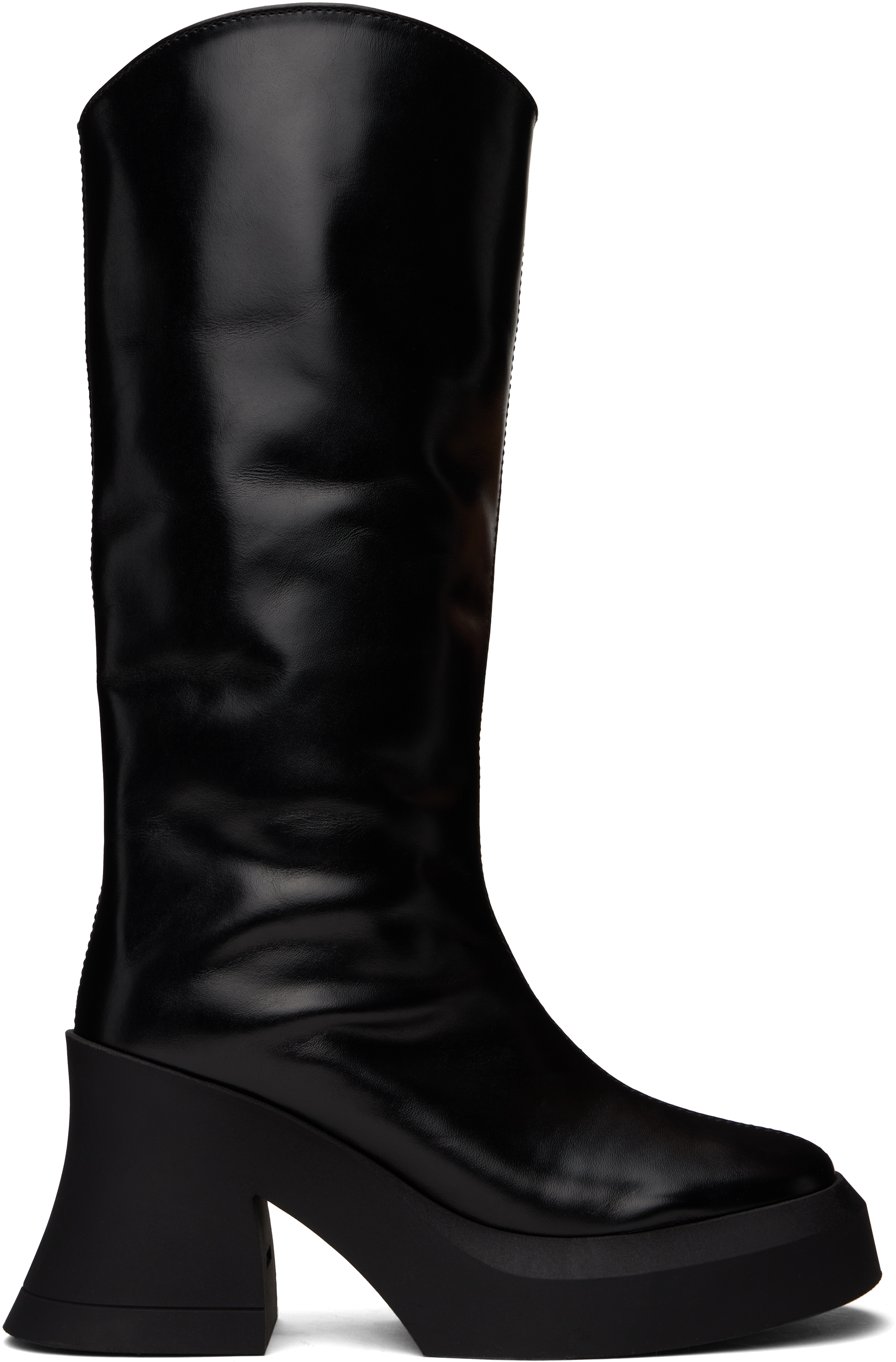 ロングブーツ miista SS25 SEVERINI BLACK TALLBOOTS (MI5690 BLACK) Severine Black Tall Boots | Miista