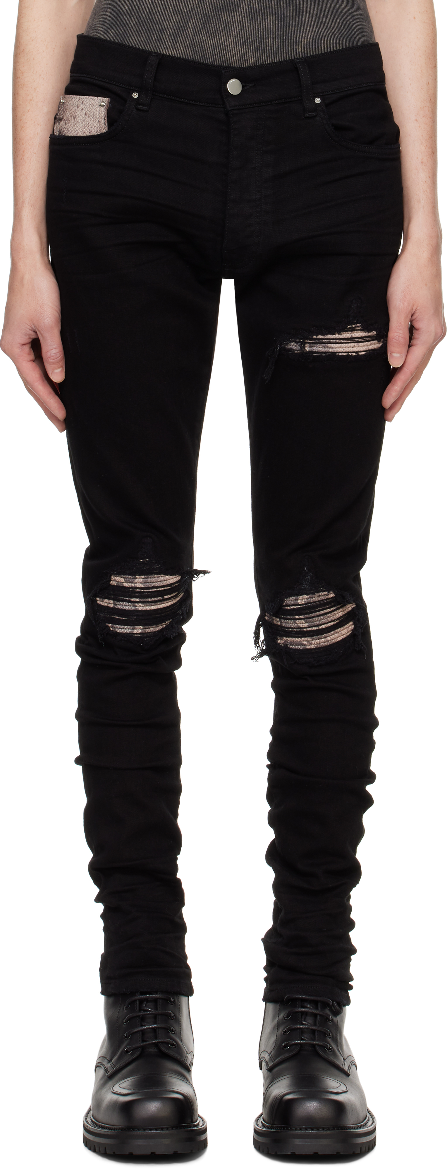 AMIRI Black Snake MX1 Jeans - Jeans - BeyondStyle