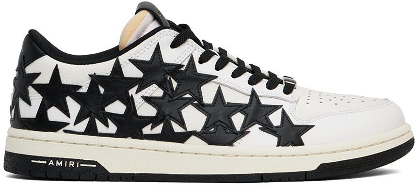 White & Black Stars Low Sneakers – On Sale Now with Up to 70