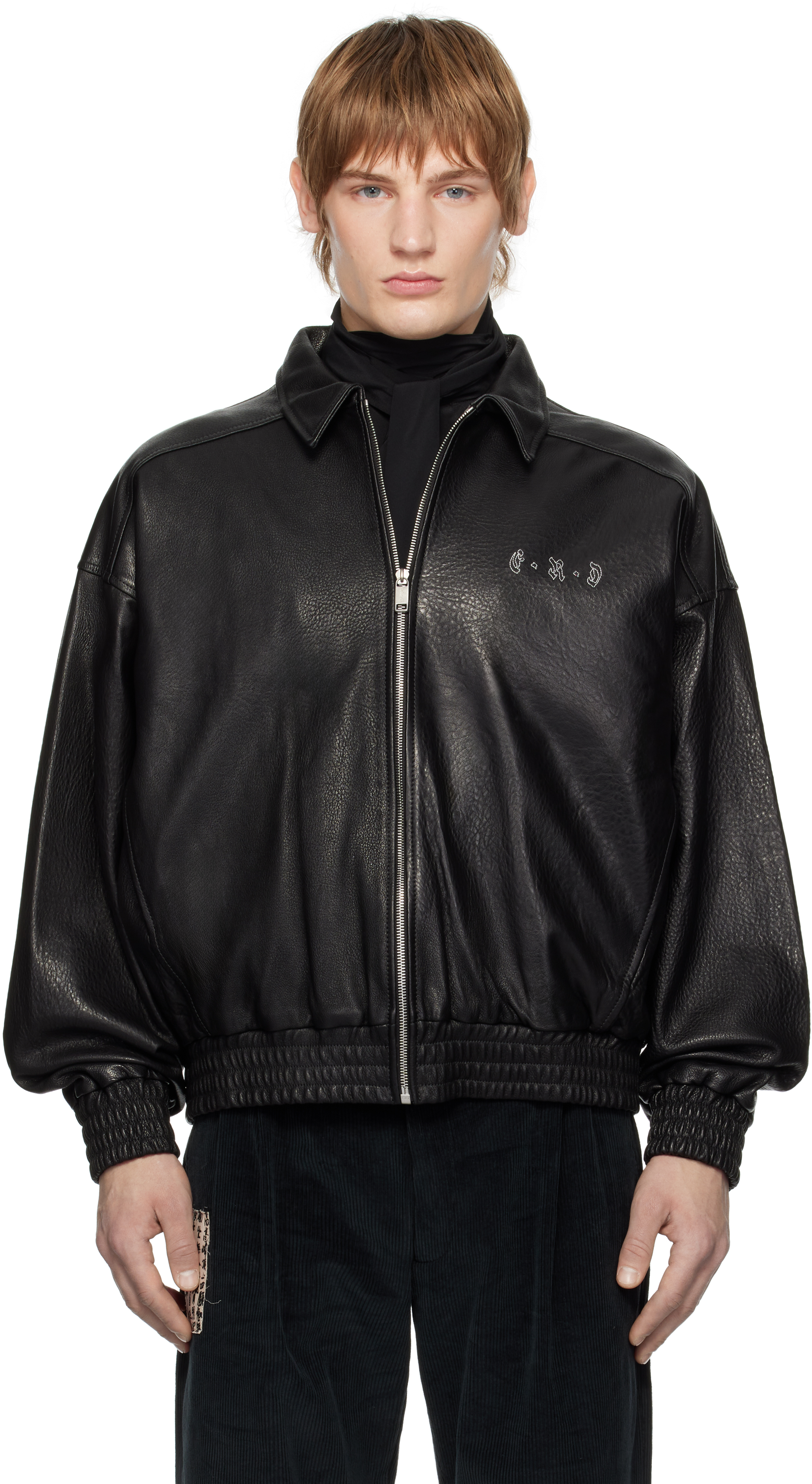 Deres Patricia / floating linen jacket 黒 Black Painter's Wives Library Leather Jacket – On Sale Now