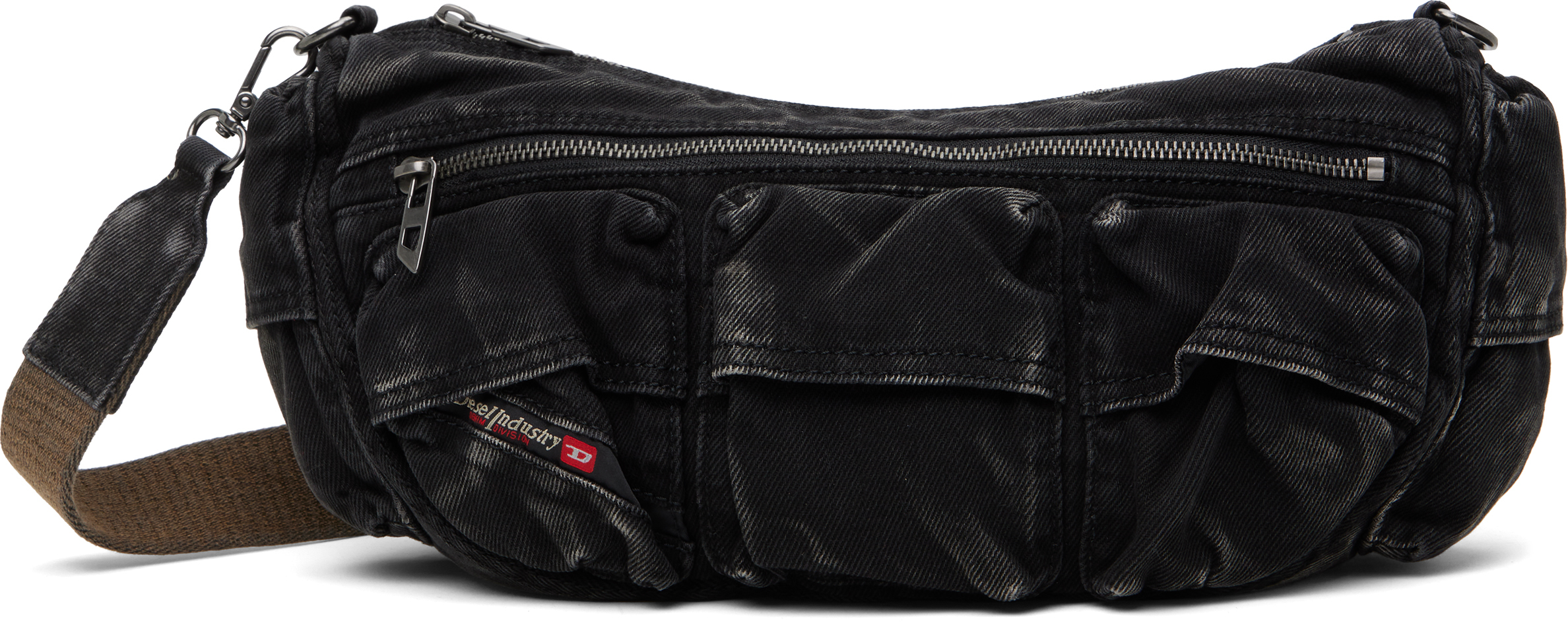 Diesel Black Multi-Pkts X Shoulder Bag - Shoulder Bags