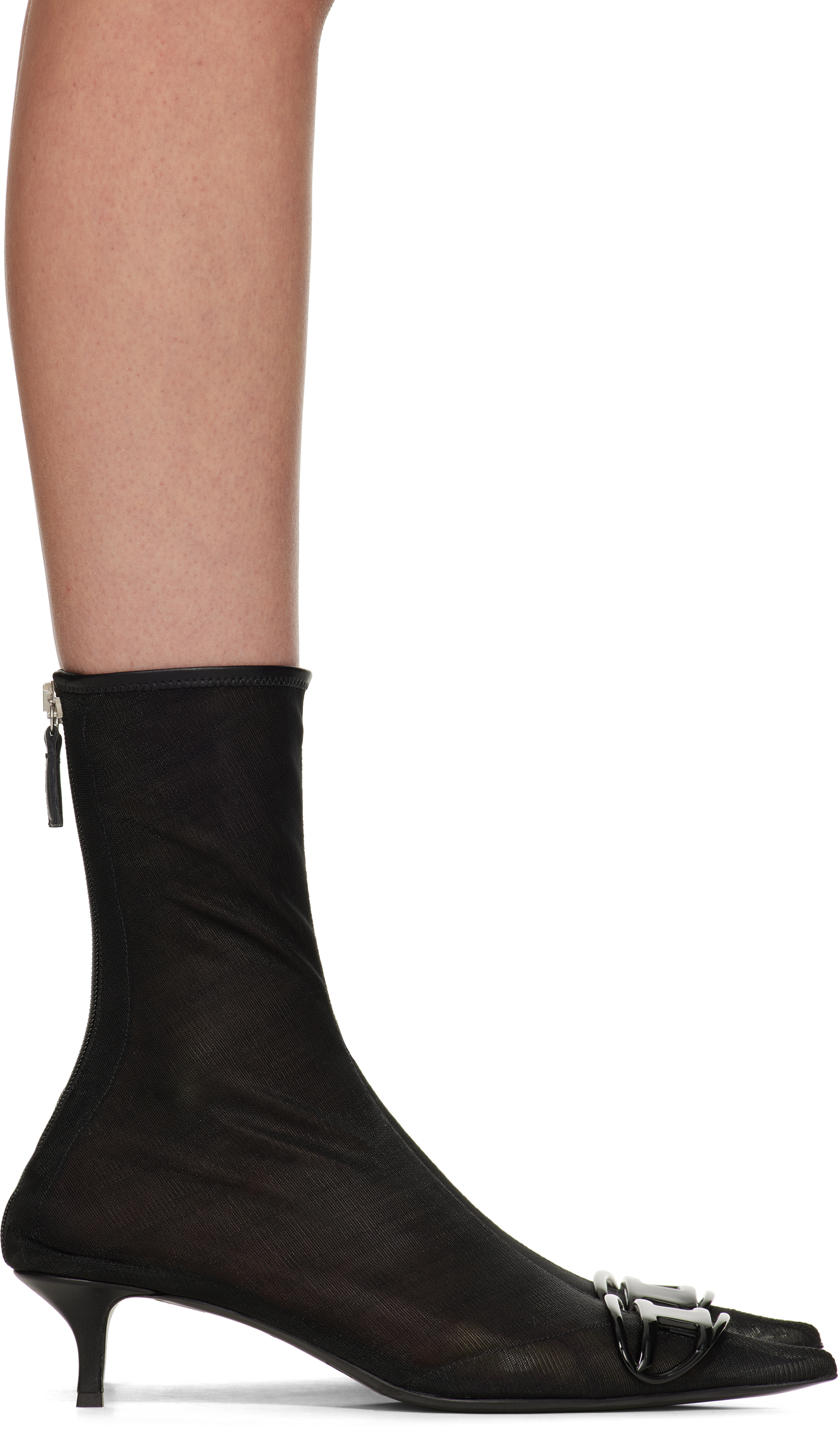 D-ヴィーナス キティーBT ブーツ D-VENUS KITTIE BT D-Venus-Sock boot with Oval D plaque