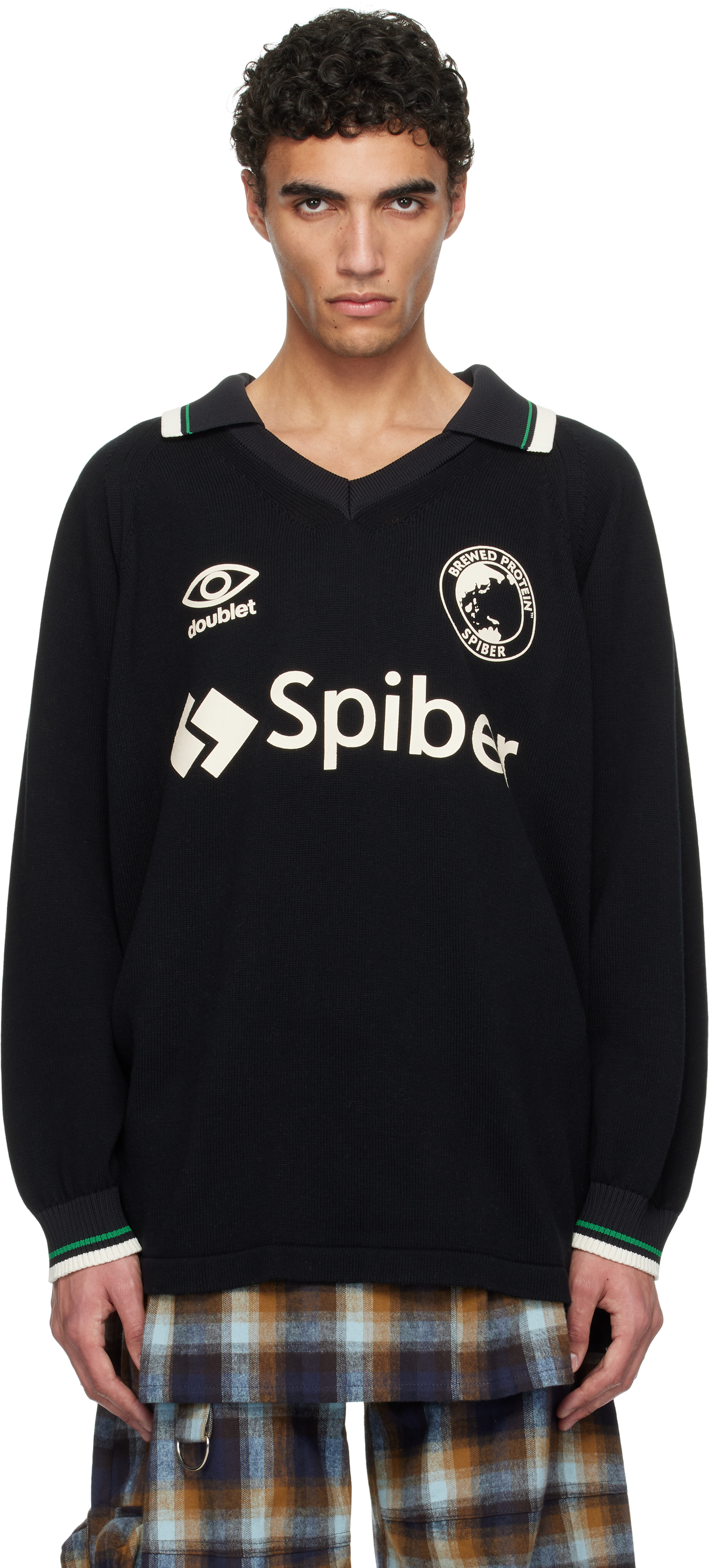 トップス doublet TEAM SPIBER FOOTBALL KNITWEAR doublet(ダブレット)TEAM SPIBER FOOTBALL KNITWEAR (25SS54KN183