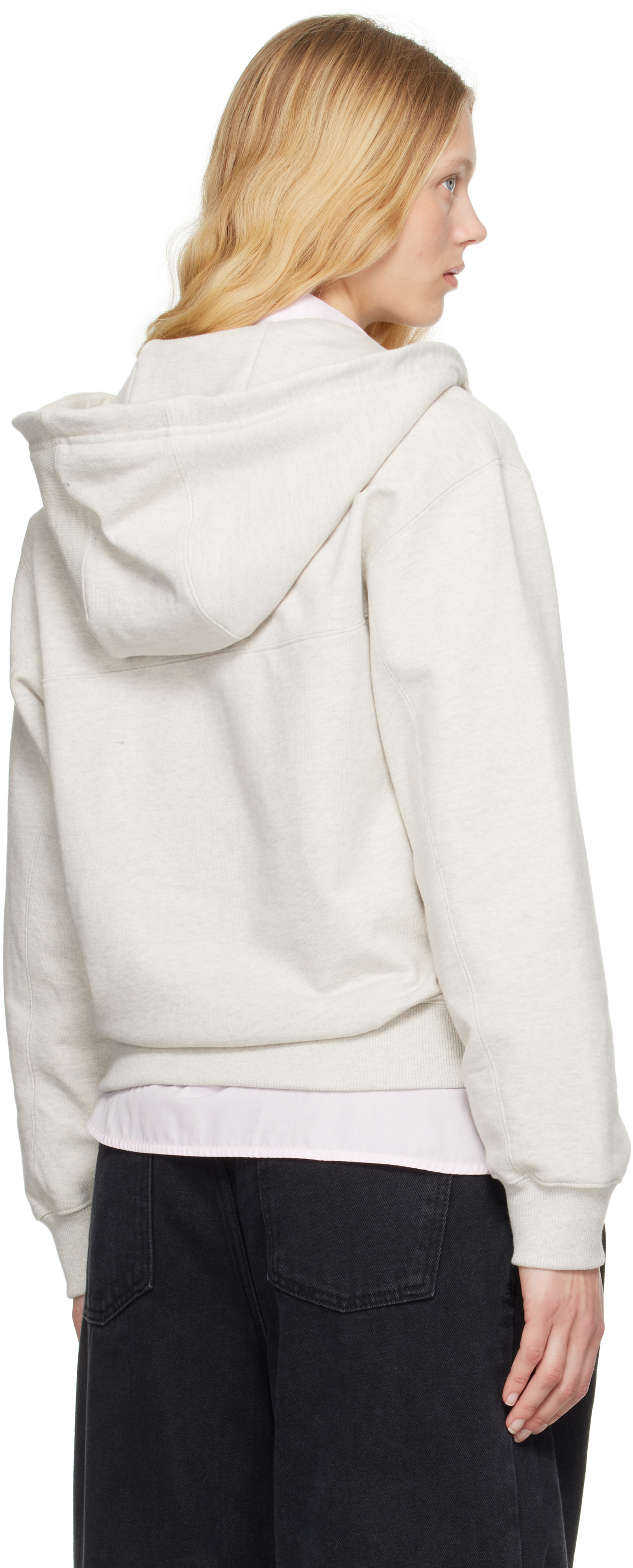 ADER error Gray Sig; TRS Tag 01 Zip-Up Hoodie - Hoodies