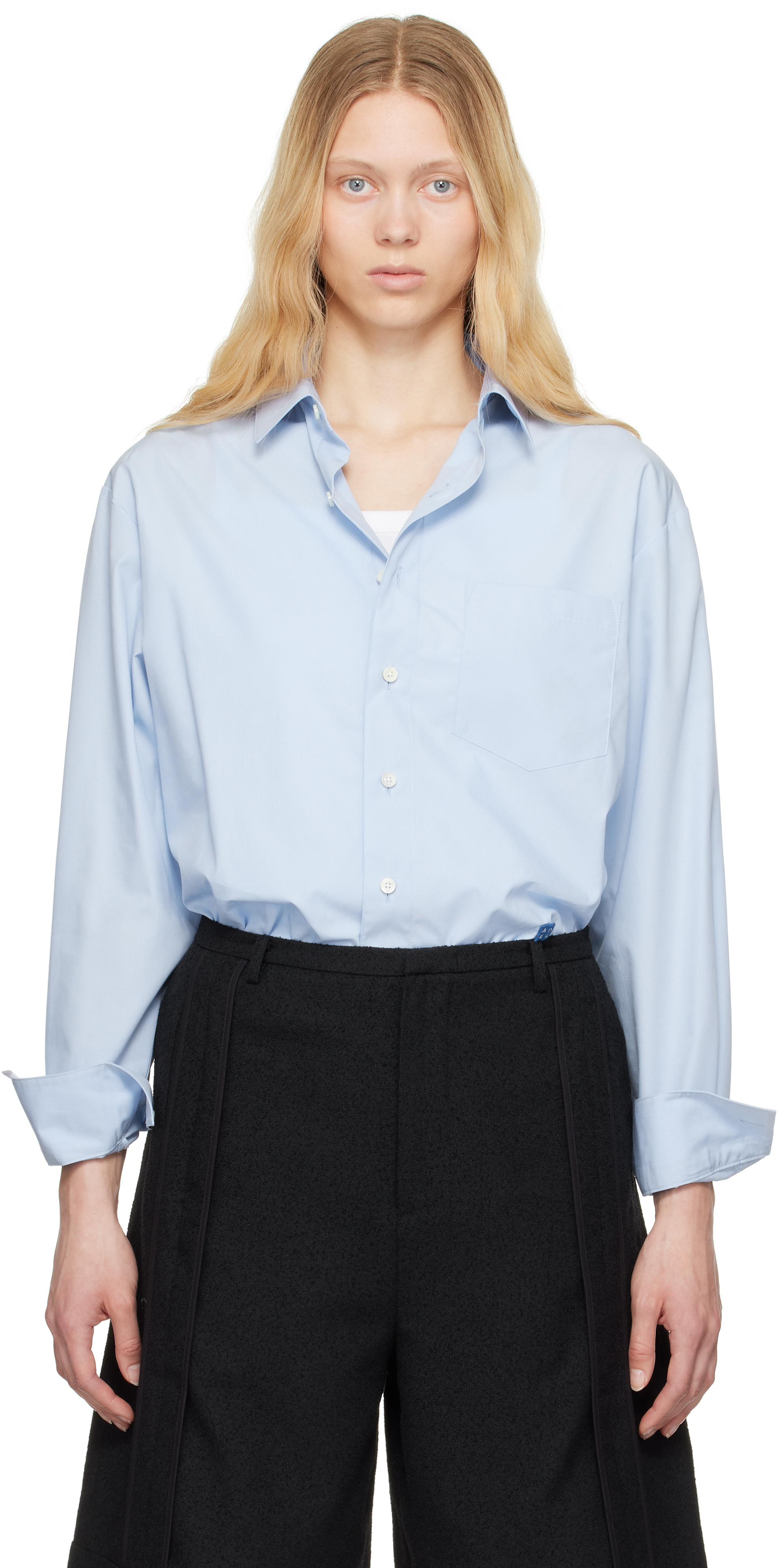 ADER error Blue Sig; BL Tag 01 Shirt - Shirts - BeyondStyle