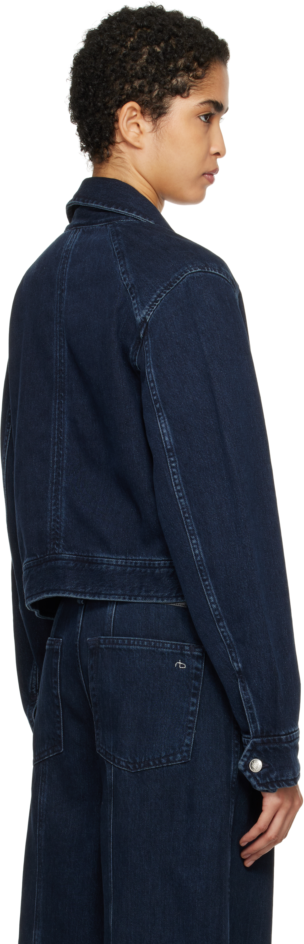 Rag & Bone Blue Anya Denim Jacket - Jackets - BeyondStyle