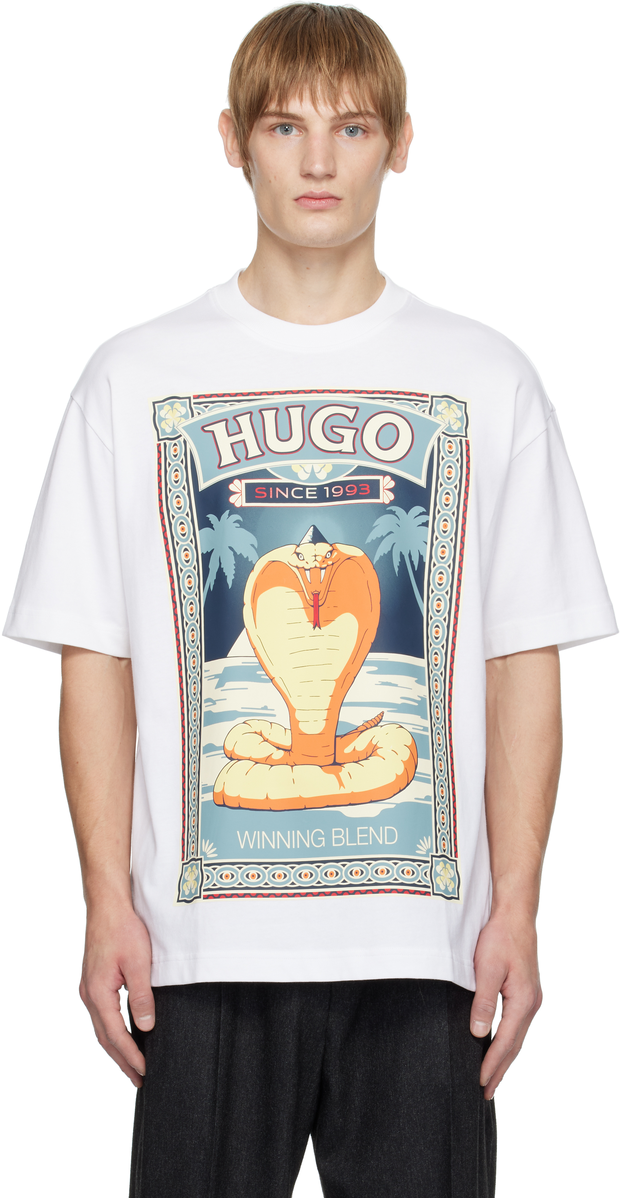 Hugo Boss White Cobra T-shirt - T-Shirts - BeyondStyle