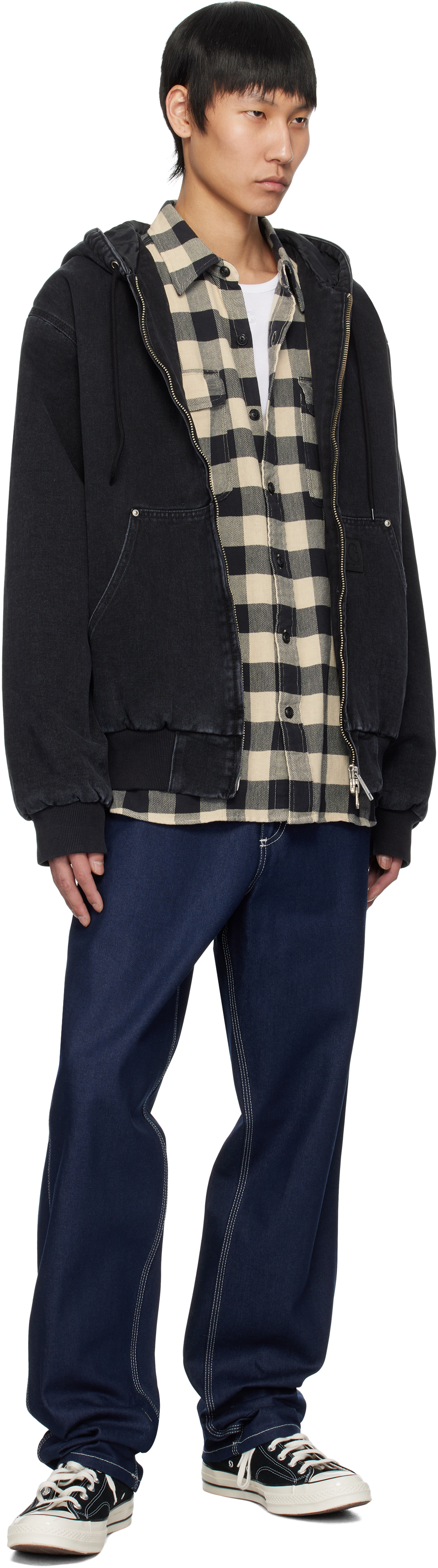 Carhartt WIP Black OG Active Rivet Denim Jacket - Jackets