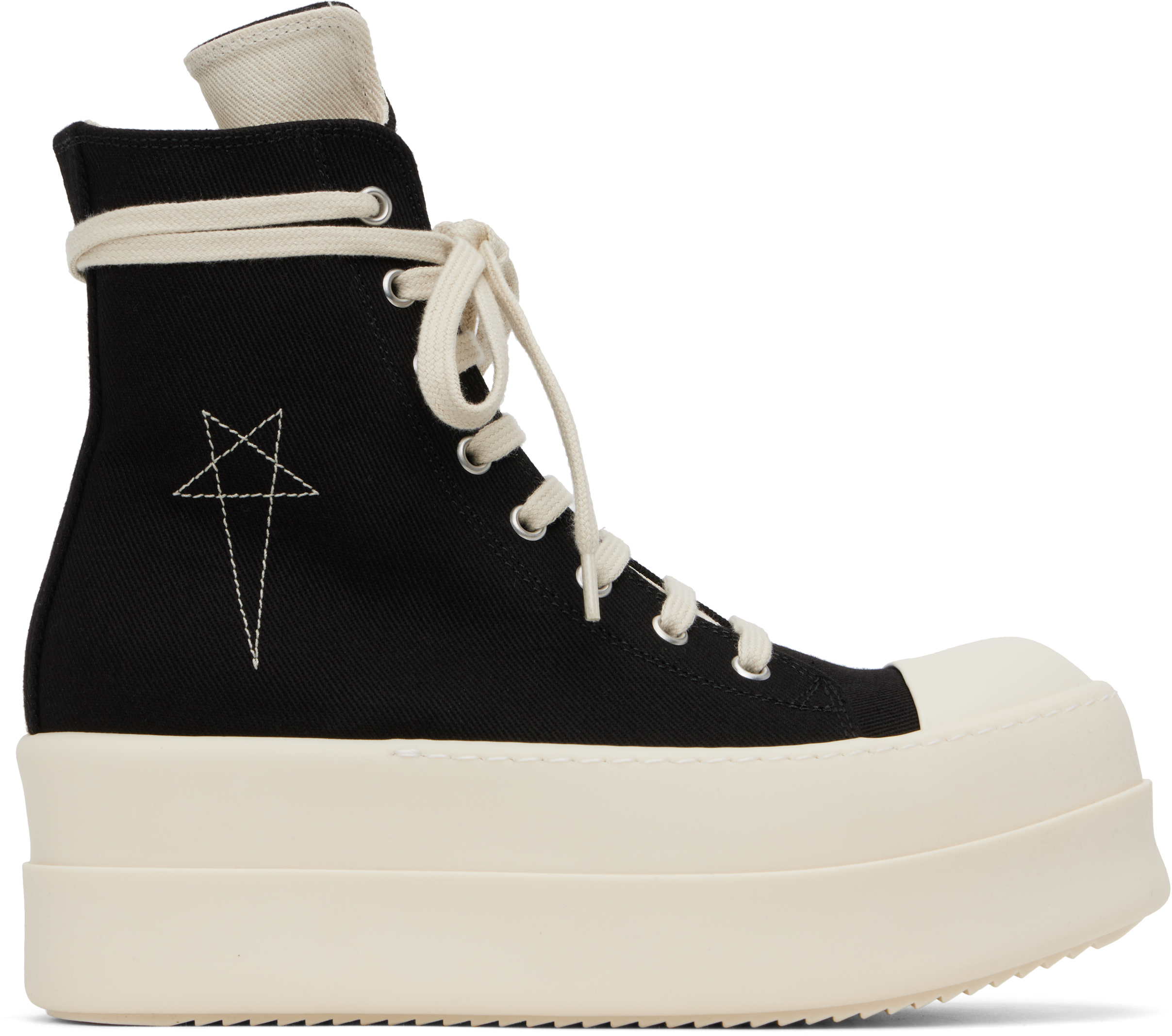 靴 DRKSHDW HOLLYWOOD DOUBLE BUMPER SNEAKERS Rick Owens Black Hollywood Double Bumper Sneakers - Casual Shoes