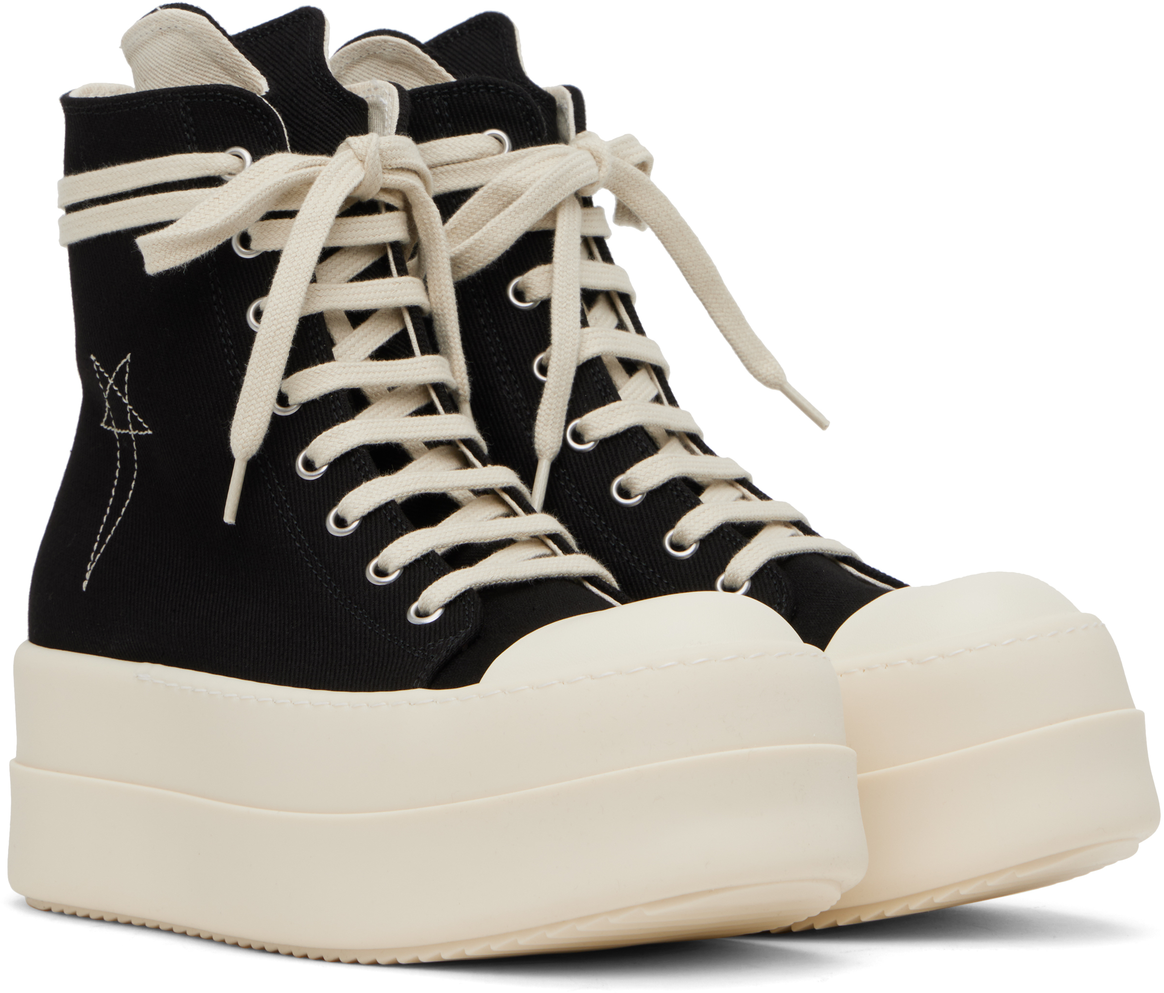 Shop Black Hollywood Double Bumper Sneakers on Sale at