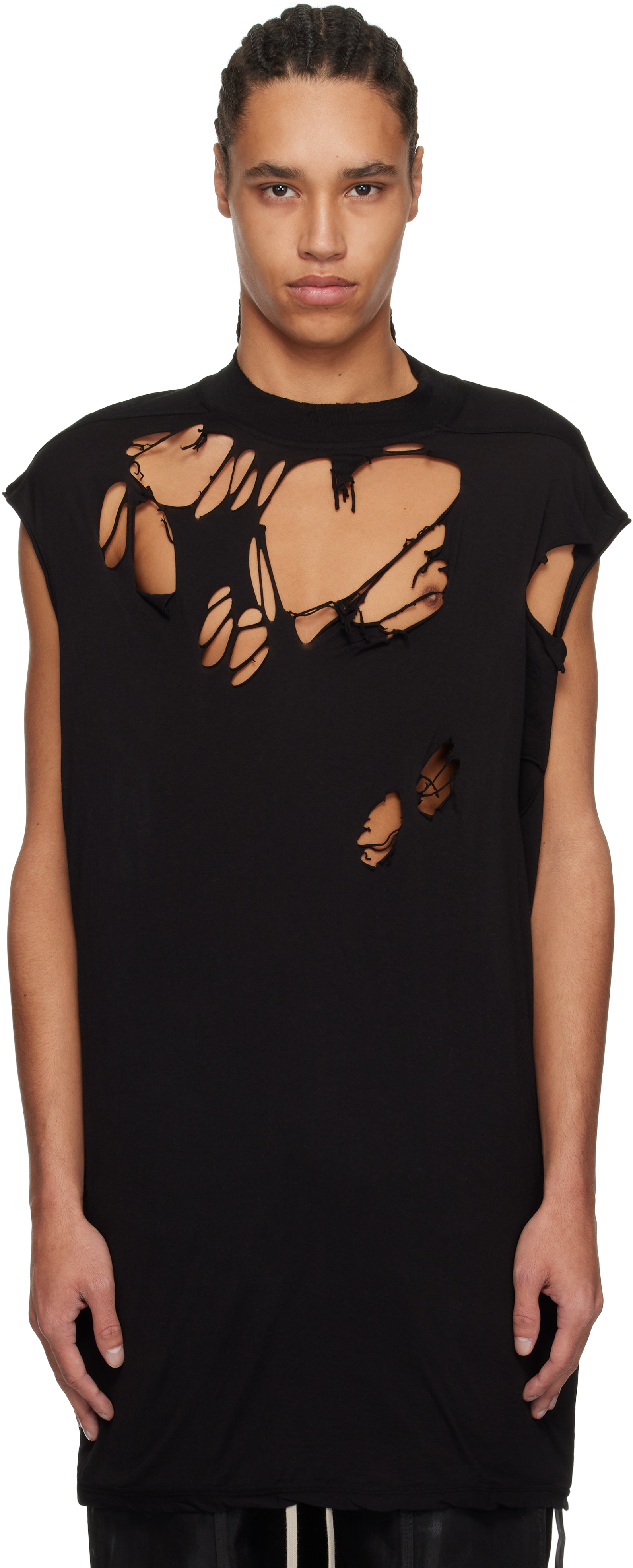 Rick Owens Black Hollywood Tarp T-shirt - T-Shirts - Free Shipping