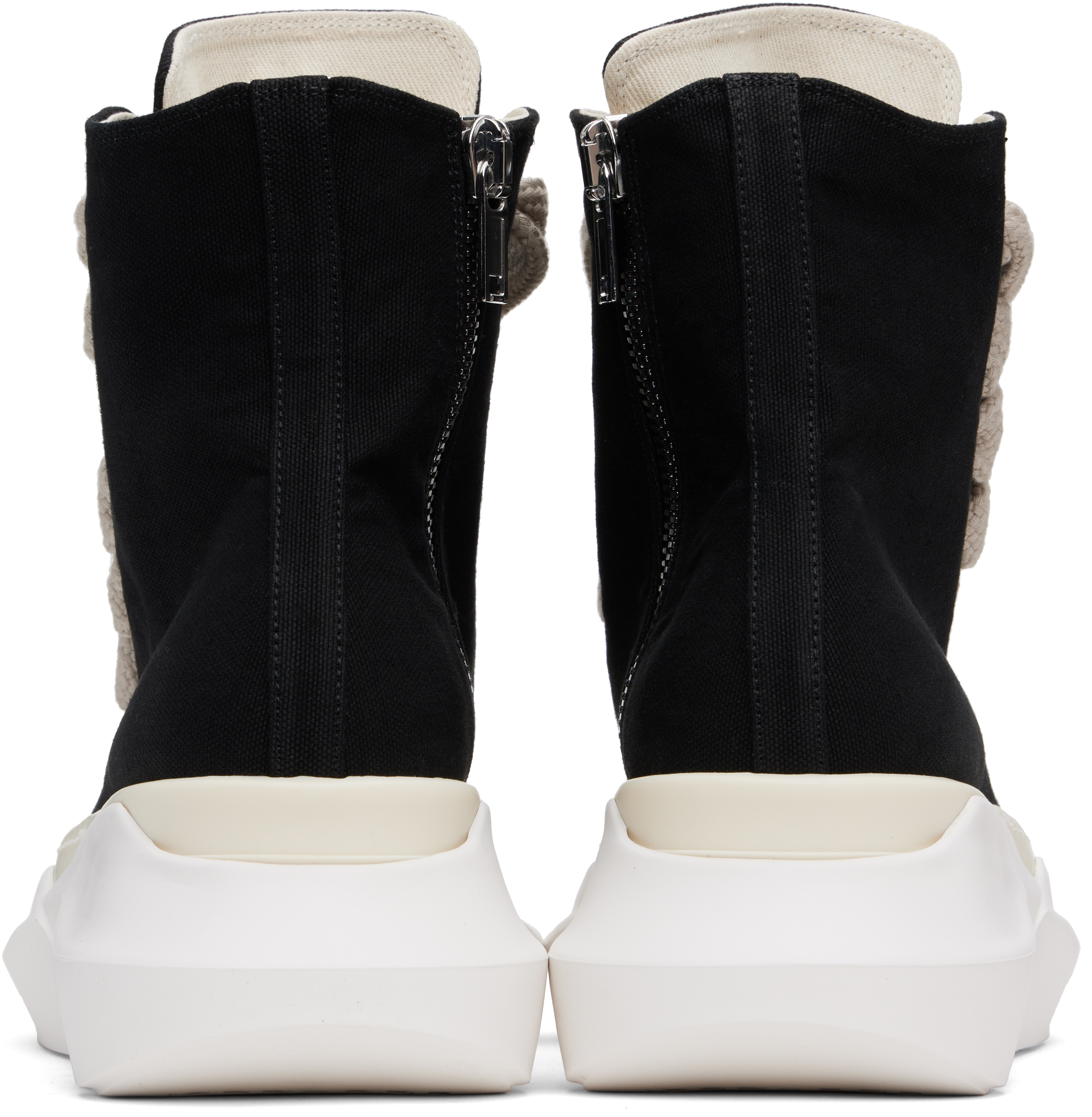 関税込【RICK OWENS】Hollywood Jumbo Laces Abstract Sneak Gray Hollywood Jumbo Laces Abstract Sneak Sneakers by Rick