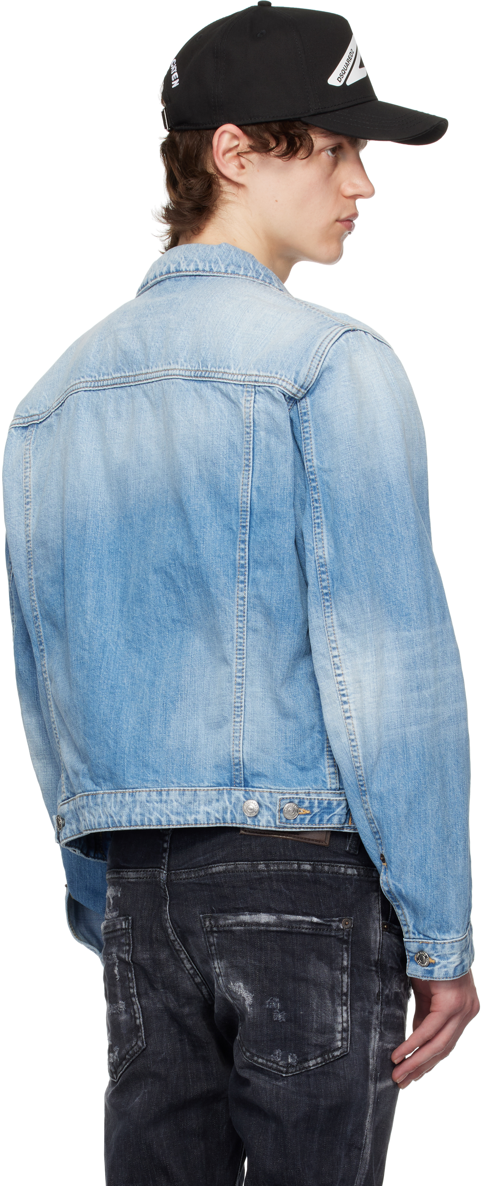 デニムジャケット Dsquared2 Heritage Boxy Jean Jacket In Denim Dsquared2 Men's Heritage Boxy Jean Jacket | Neiman Marcus