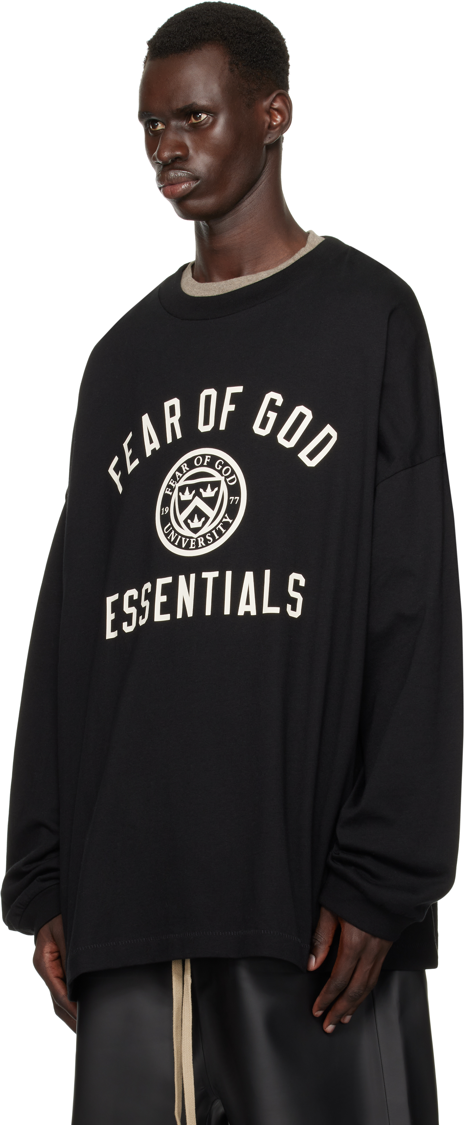 【ESSENTIALS】ERSEY LONG SLEEVE T-SHIRT Fear of God Essentials Long Sleeve Cotton Jersey Graphic T