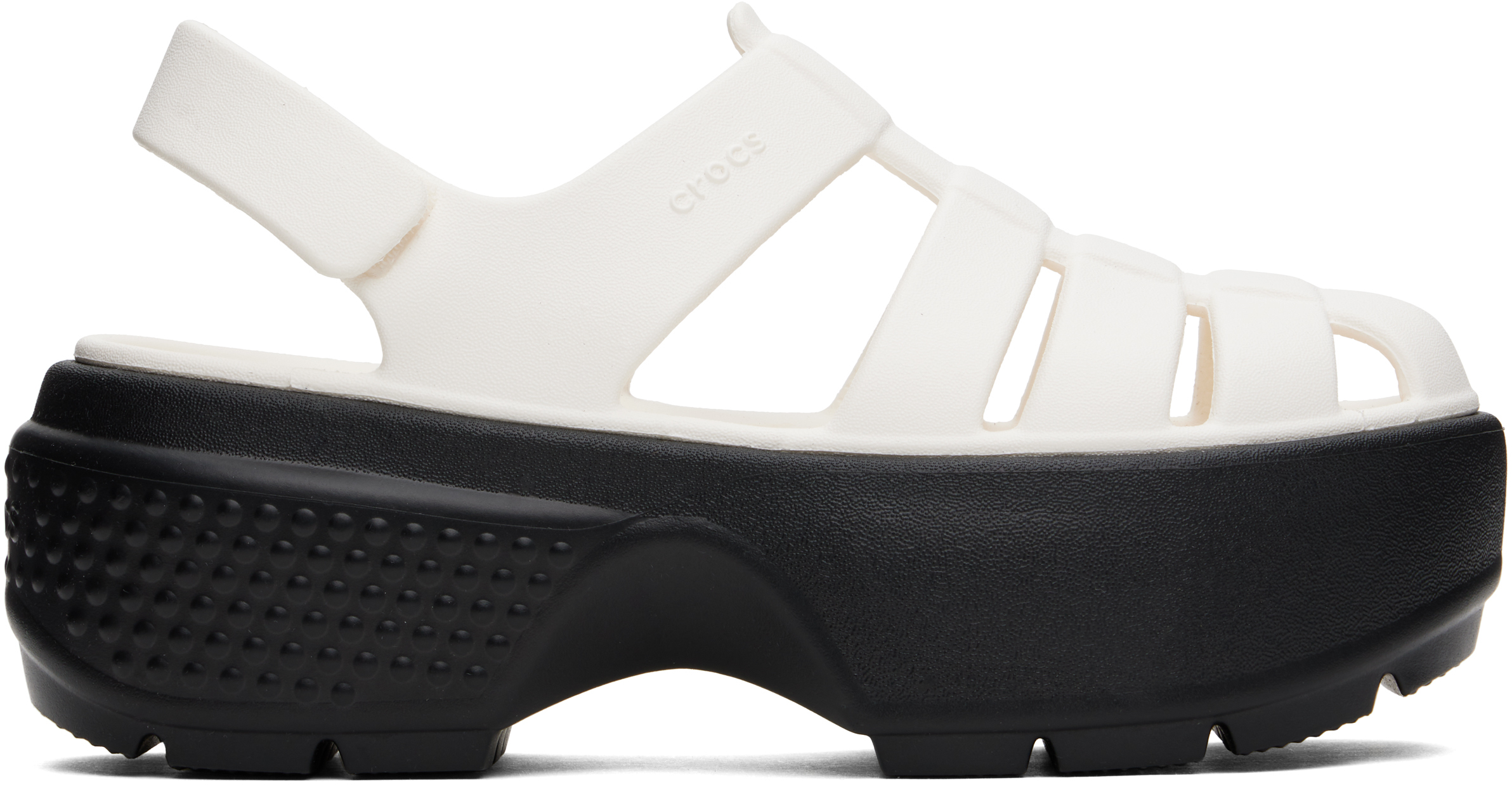 ● CROCS ● STOMP FISHERMAN SANDAL _White 220-260 Unisex Crocs Stomp Fisherman Sandal | Zappos.com