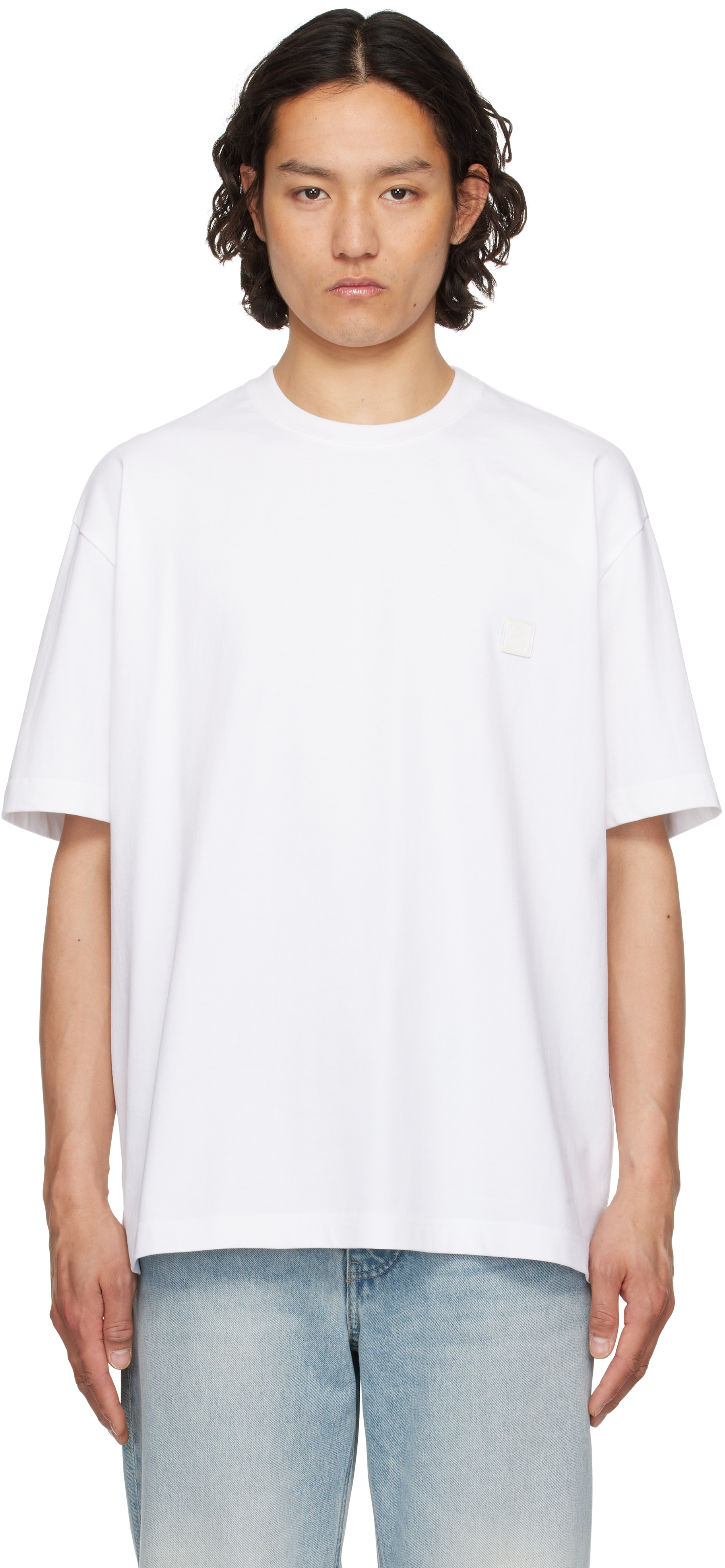 ★Solid Homme★ ホワイト Mountain バックロゴ Tシャツ Solid Homme White Snow Mountain Back Logo T-shirt - T-Shirts
