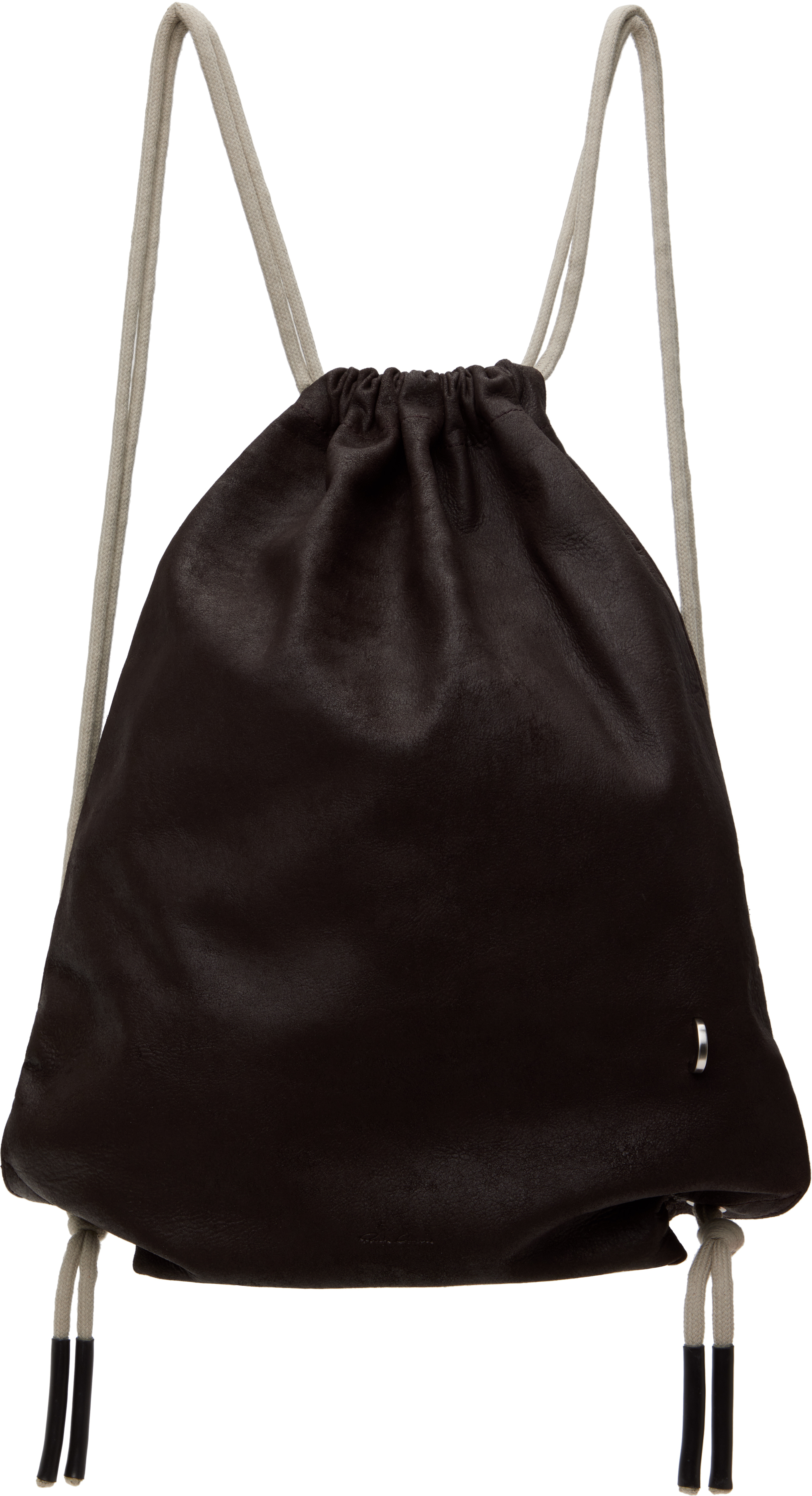 バッグ Rick owens DRAWSTRING BACKPACK RICK OWENS Embellished Leather Drawstring Backpack for Men