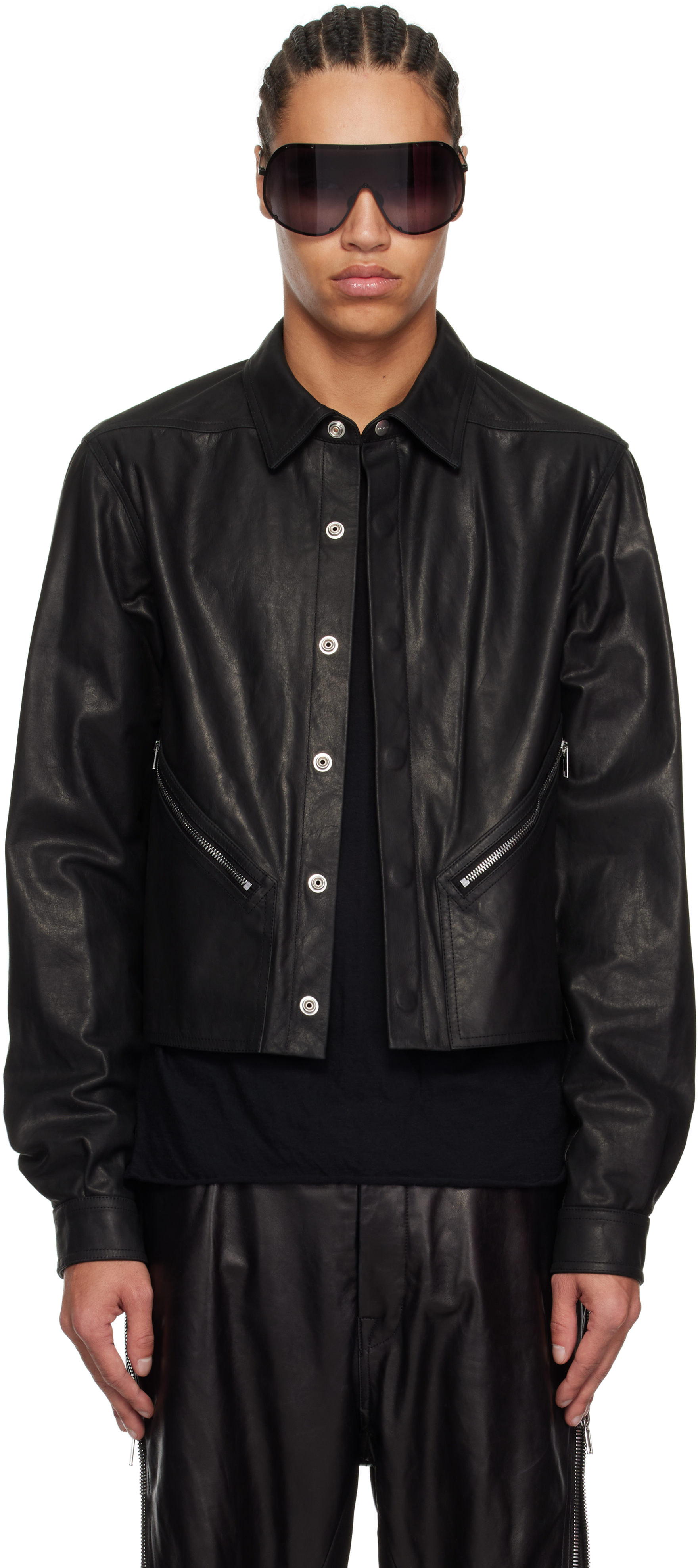Shop Black Hollywood Tour Alice Leather Jacket on Sale at