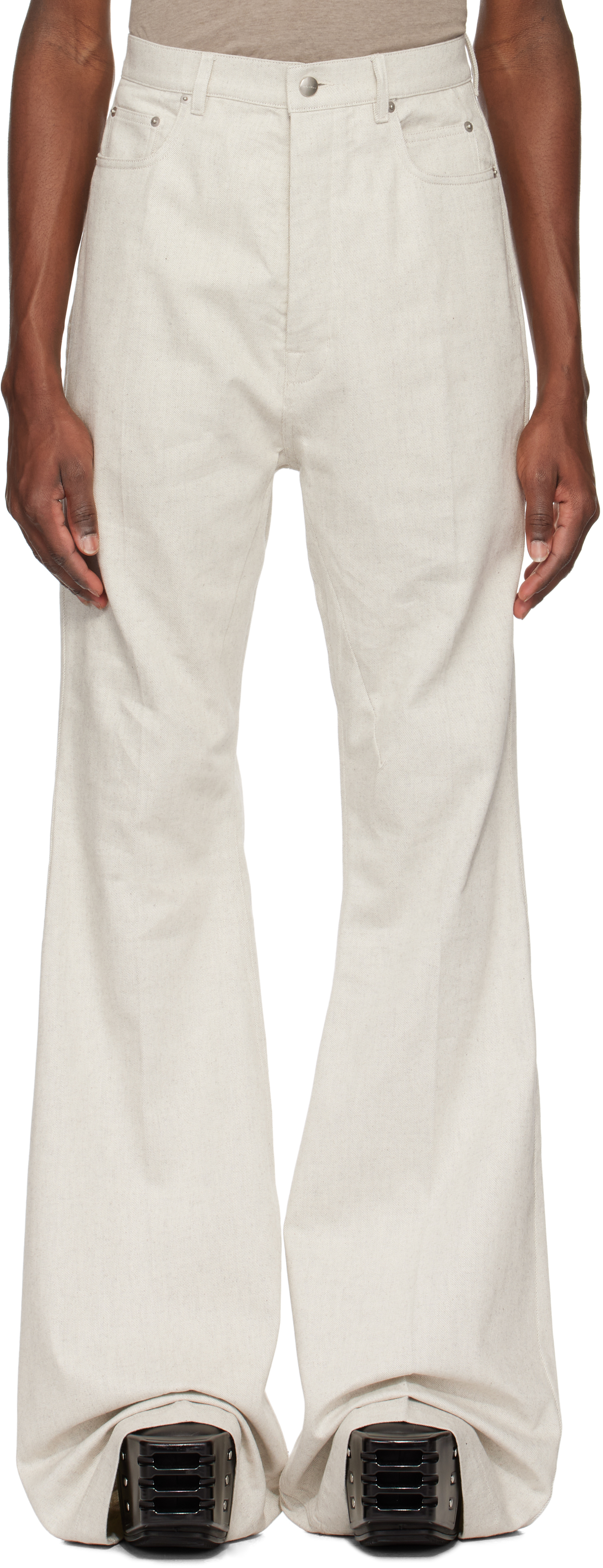 Shop Off-White Hollywood Bolan Bootcut Jeans on Sale at