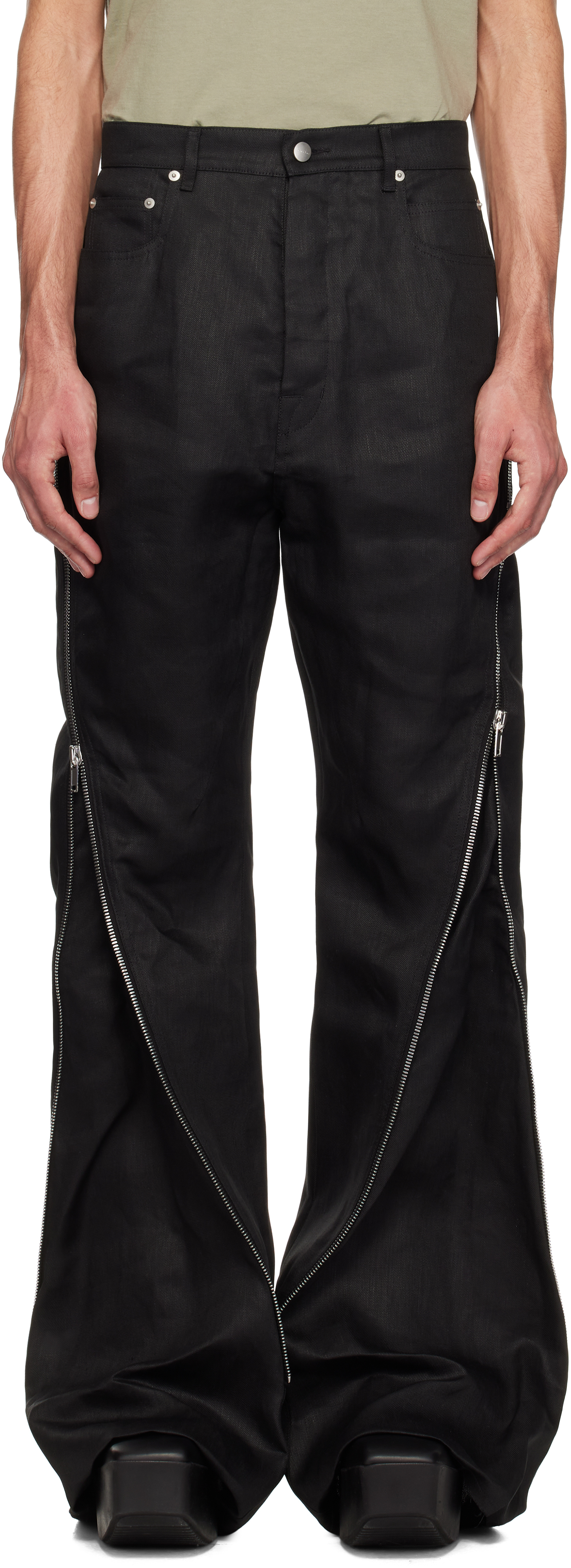 Shop Black Hollywood Bolan Banana Jeans on Sale at BeyondStyle