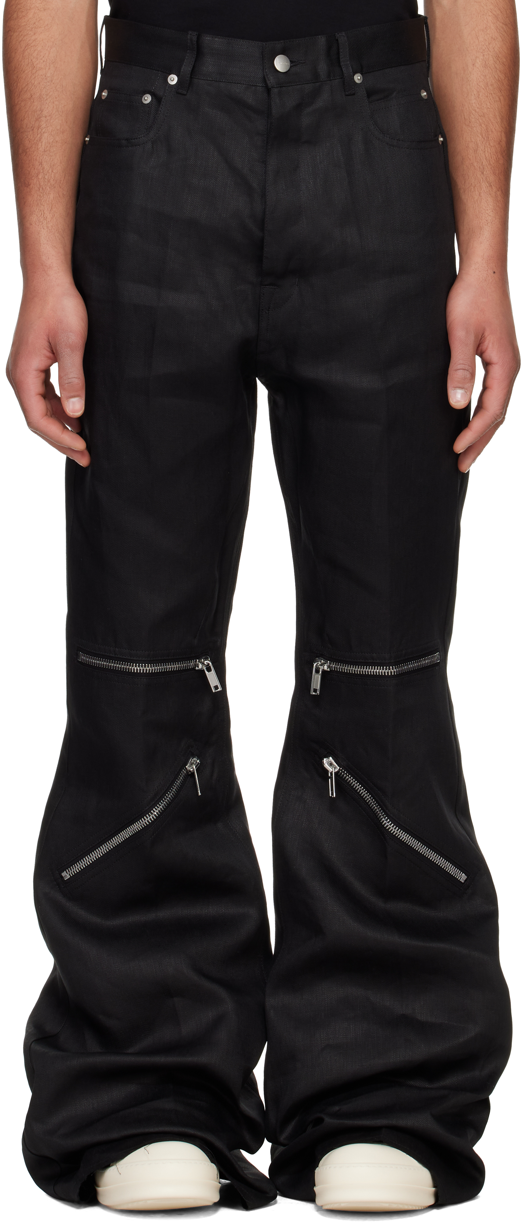 【関税込み】Rick Owens ブラック Hollywood Bolan カーゴパンツ Rick Owens Black Hollywood Bolan Cargo Pants - Clothing