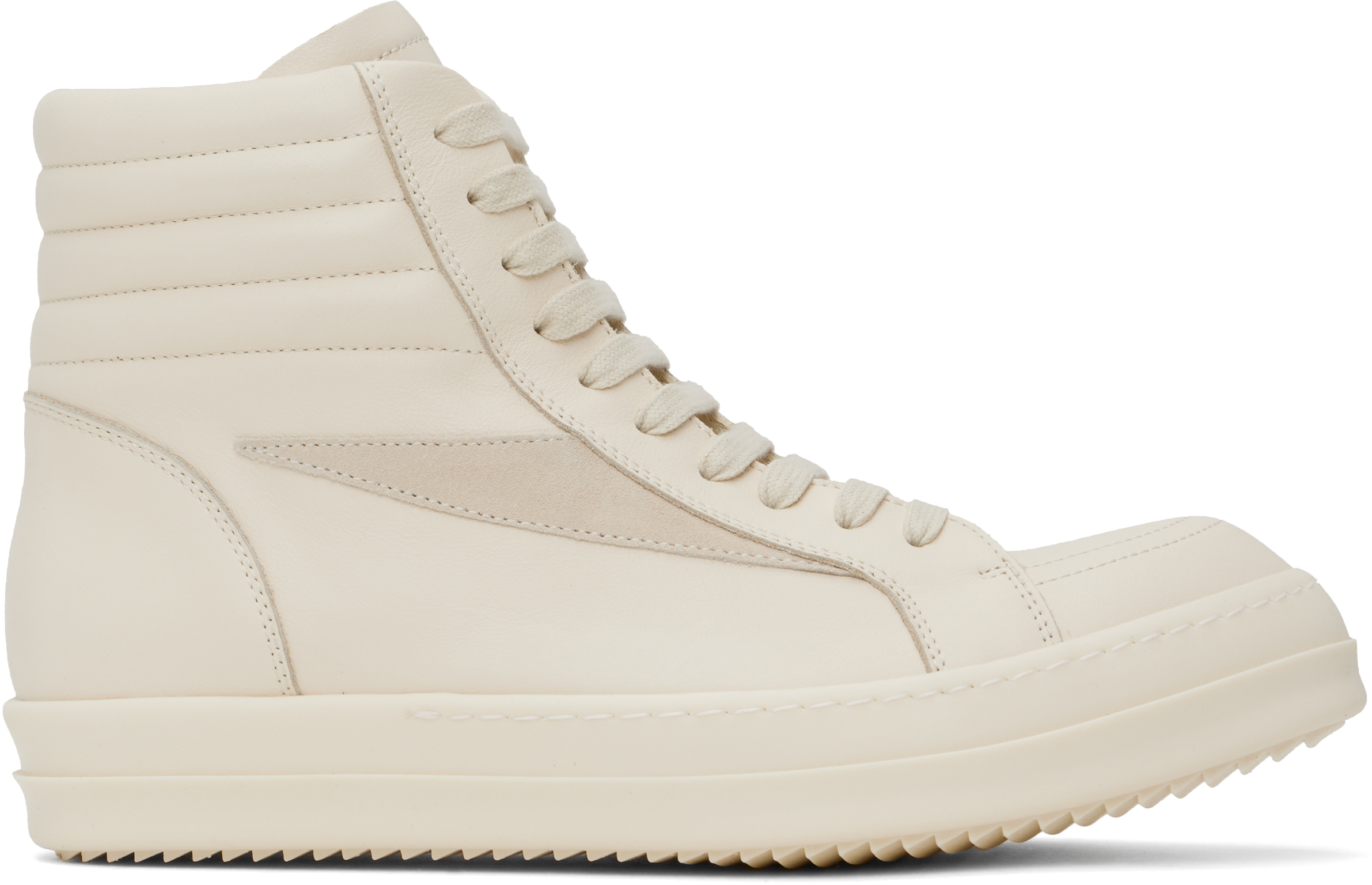 関税込【RICK OWENS】ベージュ Hollywood Vintage High Sneaks Rick Owens Beige Hollywood Vintage Sneaks Sneakers Rick Owens