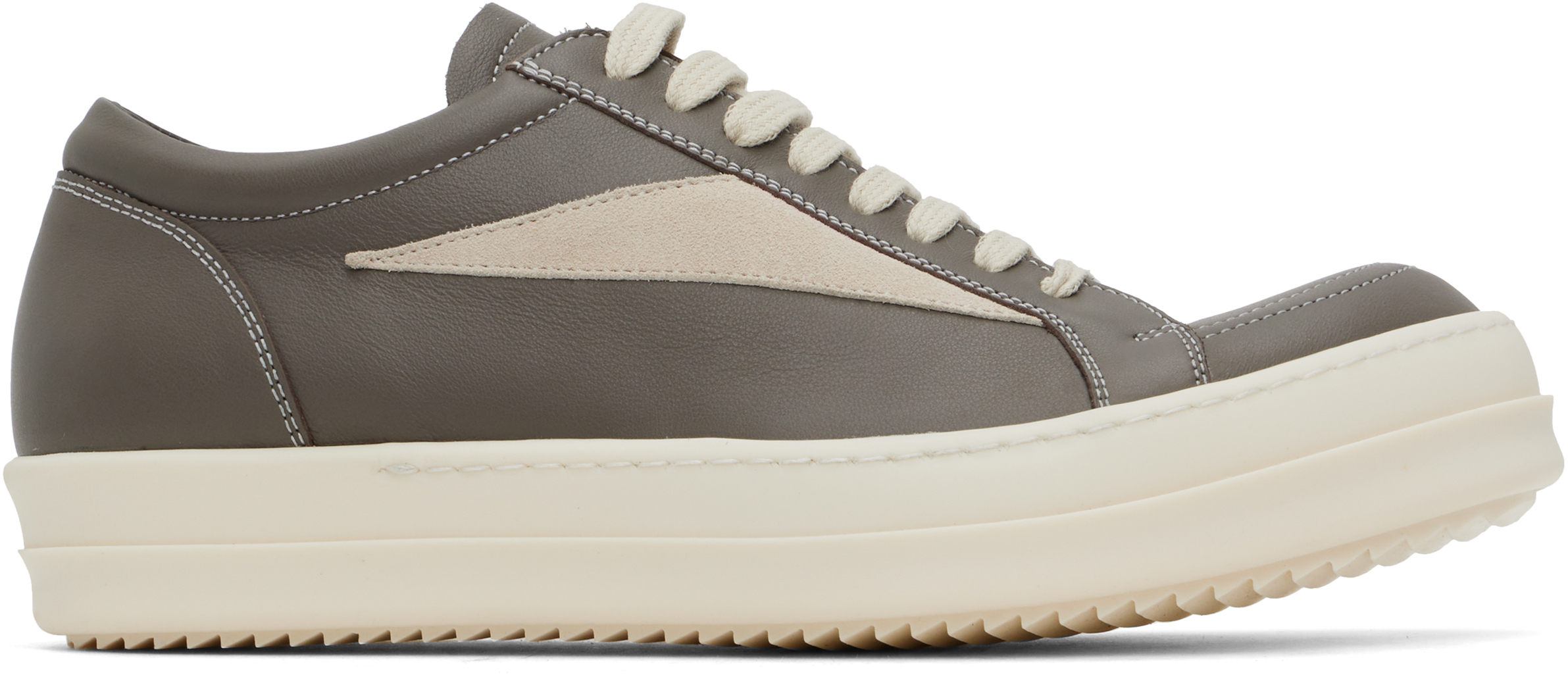 Rick Owens Gray Hollywood Vintage Sneakers - Casual Shoes