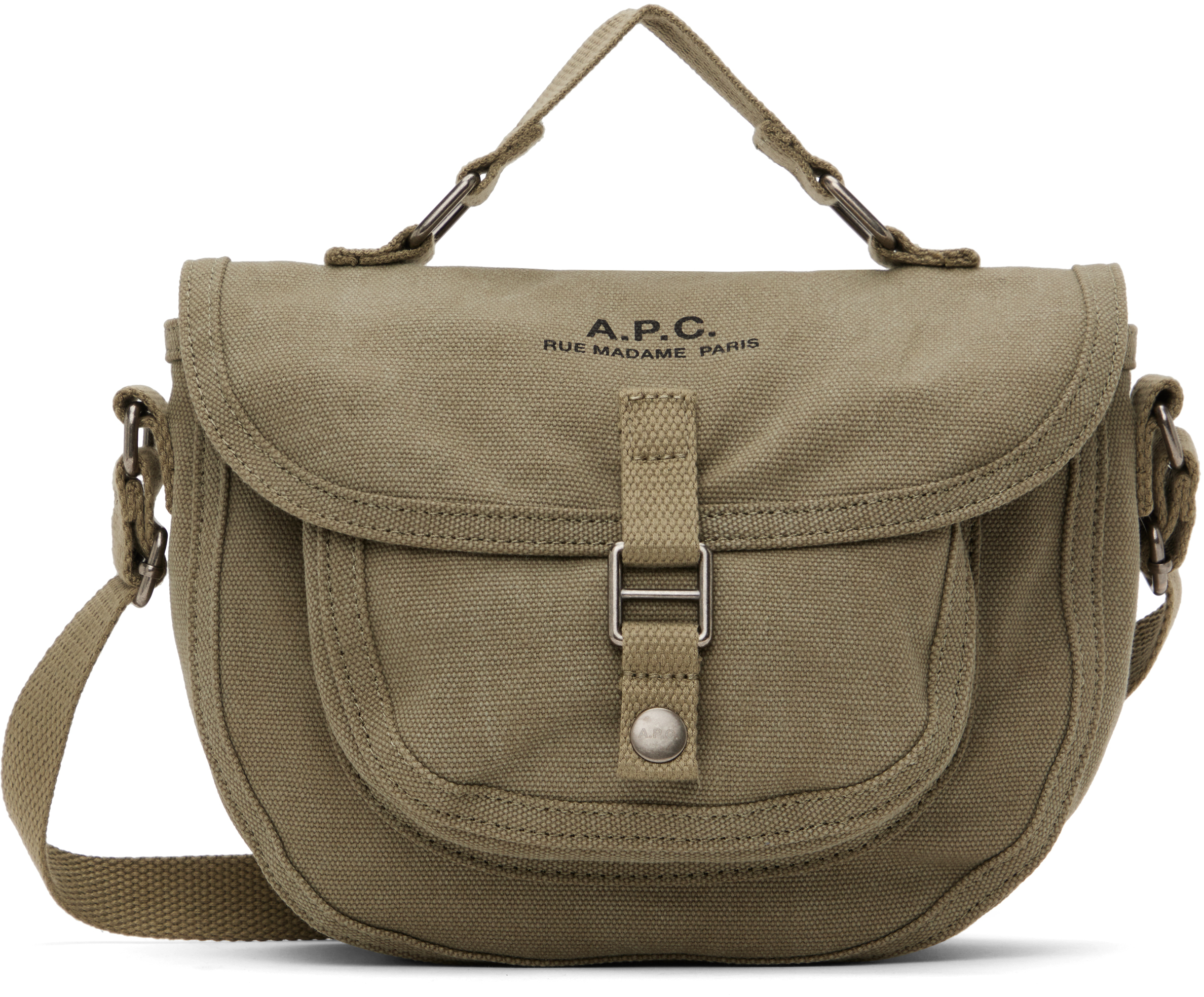 【関税込み】A.P.C. カーキ Recuperation バッグ A.P.C. Khaki Recuperation Bag - Shoulder Bags - BeyondStyle