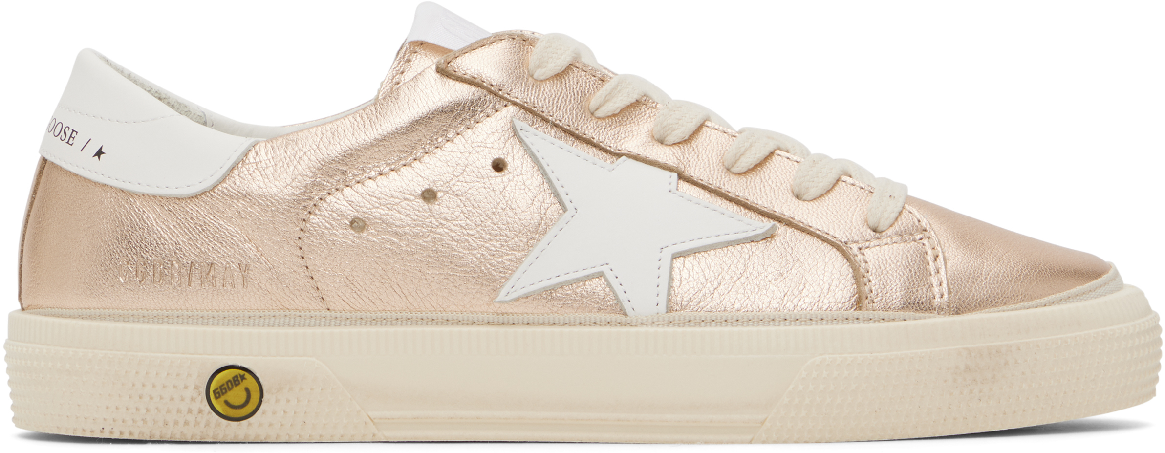 Golden Goose Kids Pink & White May Sneakers - BeyondStyle