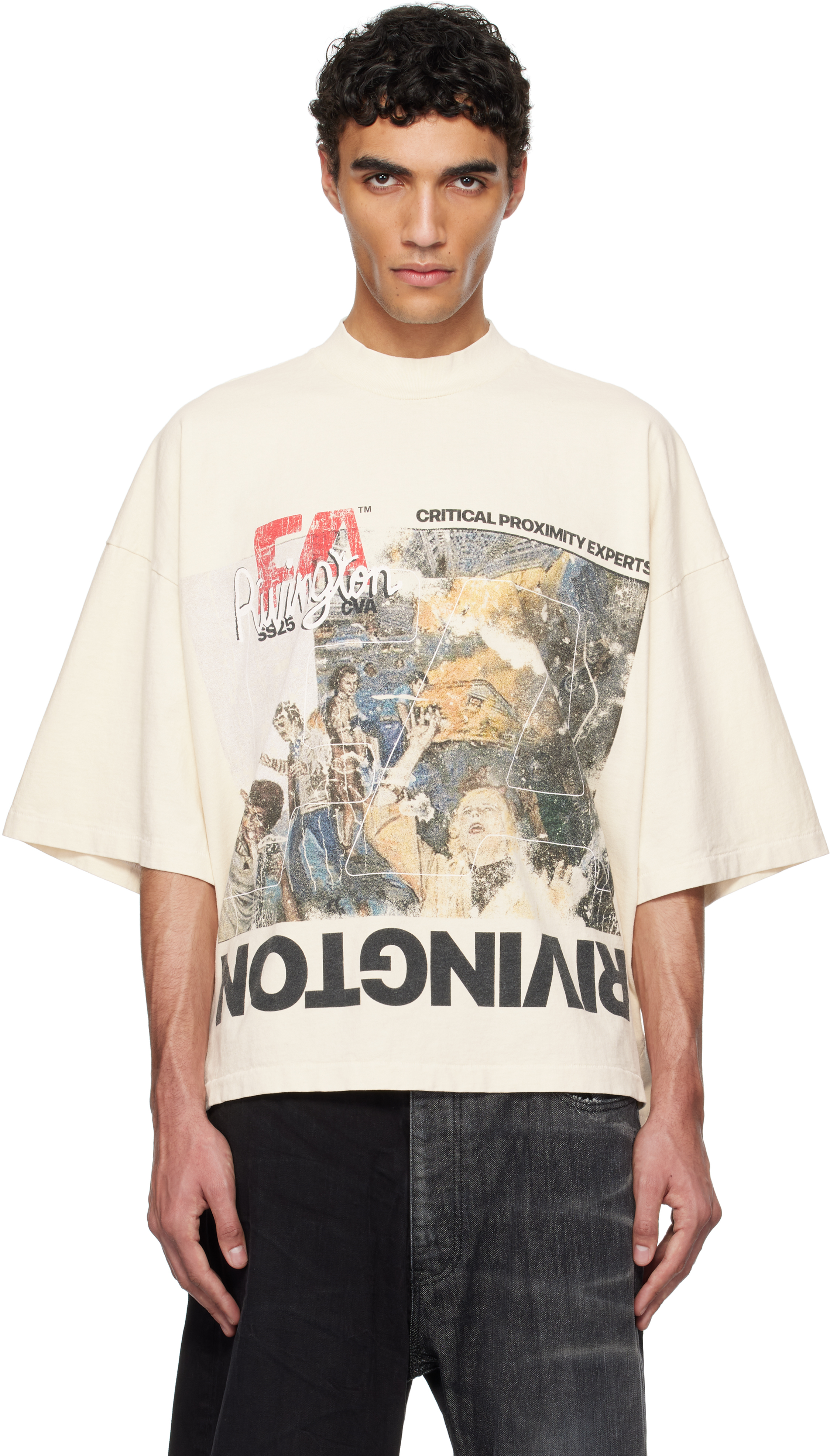 【Rivington Roi Rebis】Critical Proximity Tシャツ Shop Off-White Critical Proximity T-shirt on Sale at