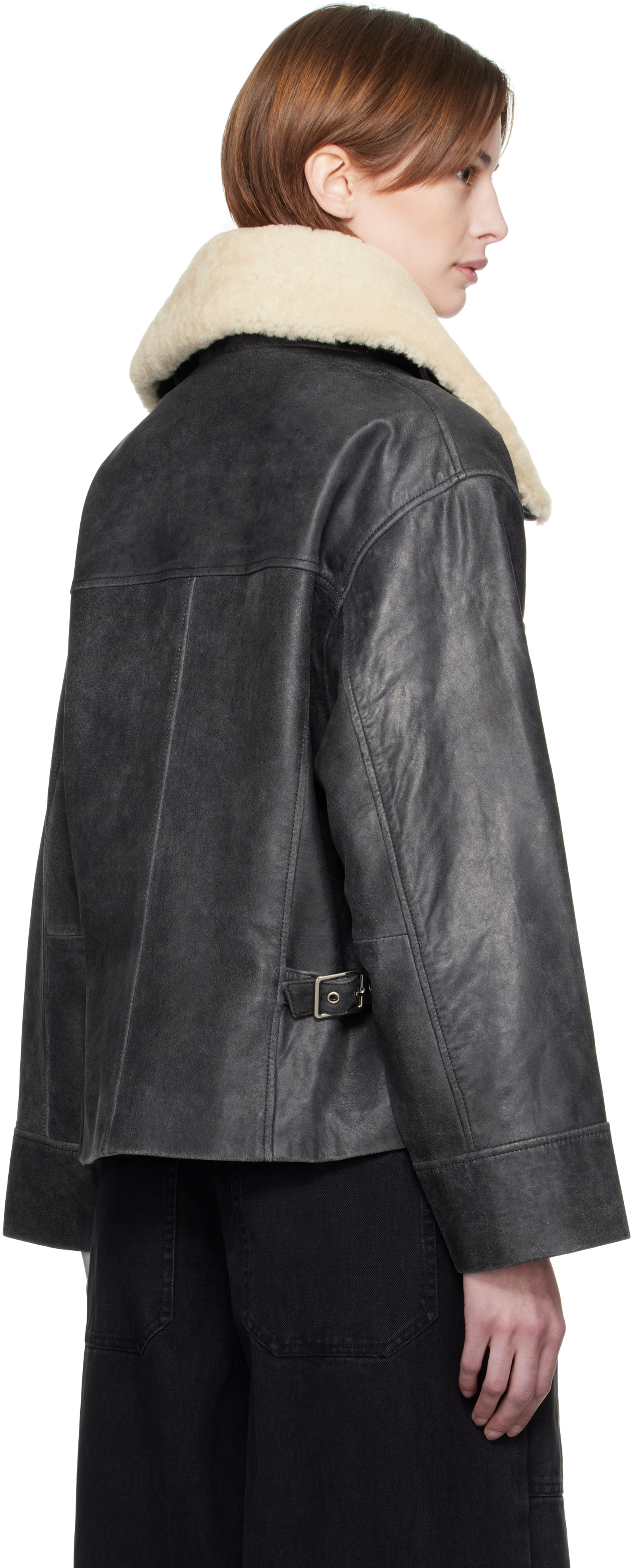 【関税込み】SEA NY ブラック Kiera レザージャケット Kiera Jacket – Sea, New York