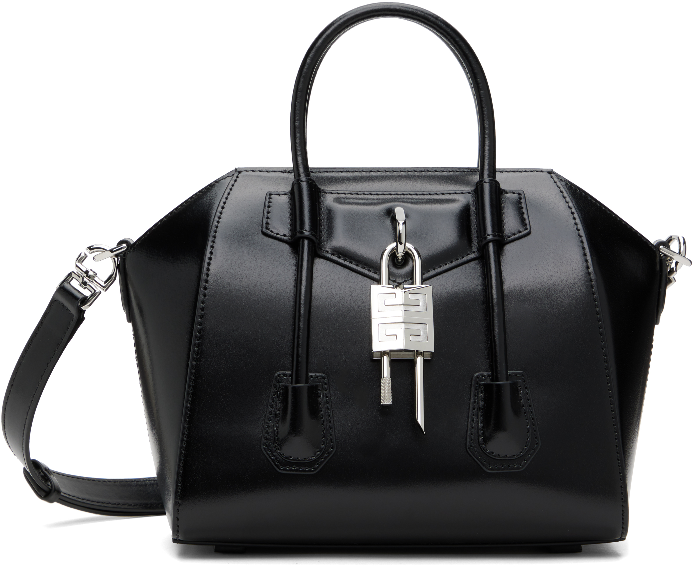 Black Mini Antigona Lock Bag – On Sale Now with Up to 10