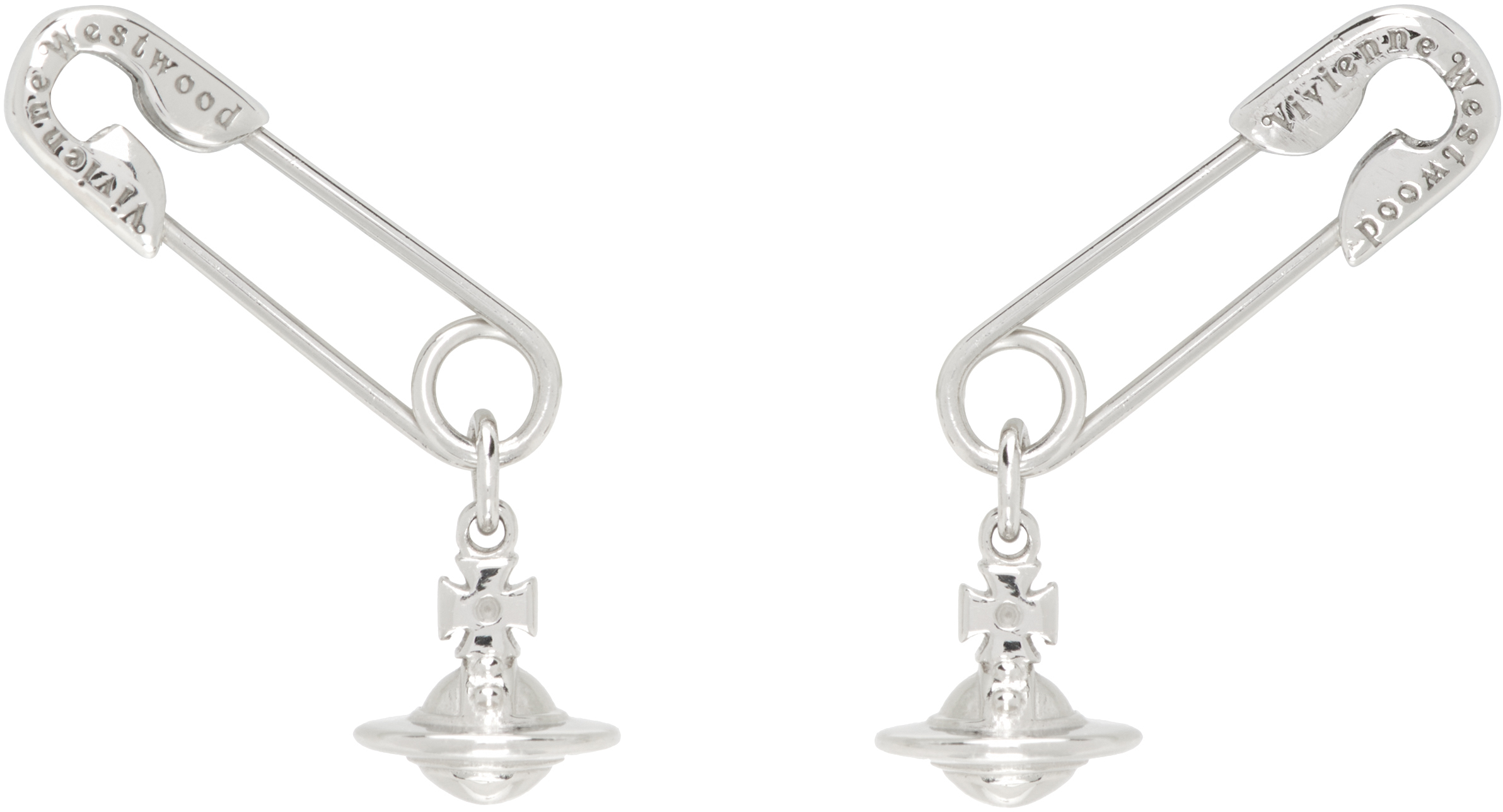 Silver Safety Pin Earrings – On Sale Now with Up to 52% Off