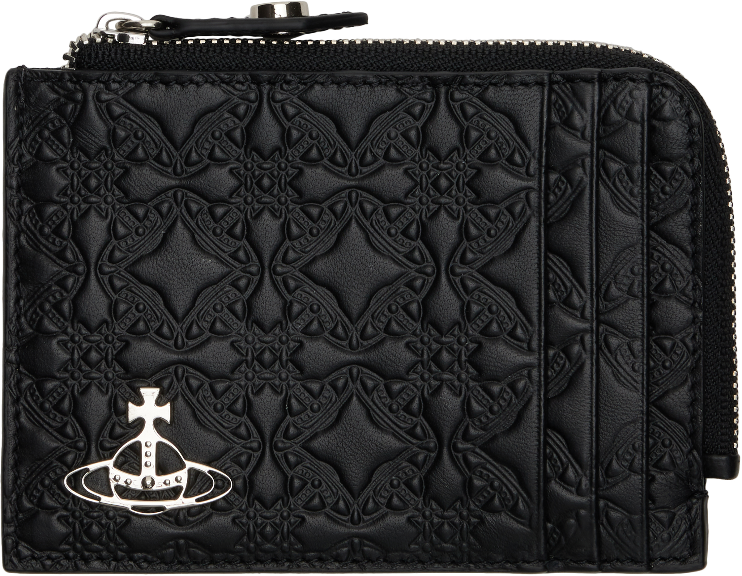★Vivienne Westwood★ Zipper Card Holder Black 5402000HWS000 Vivienne Westwood Zip Card Holder | Black | FARFETCH