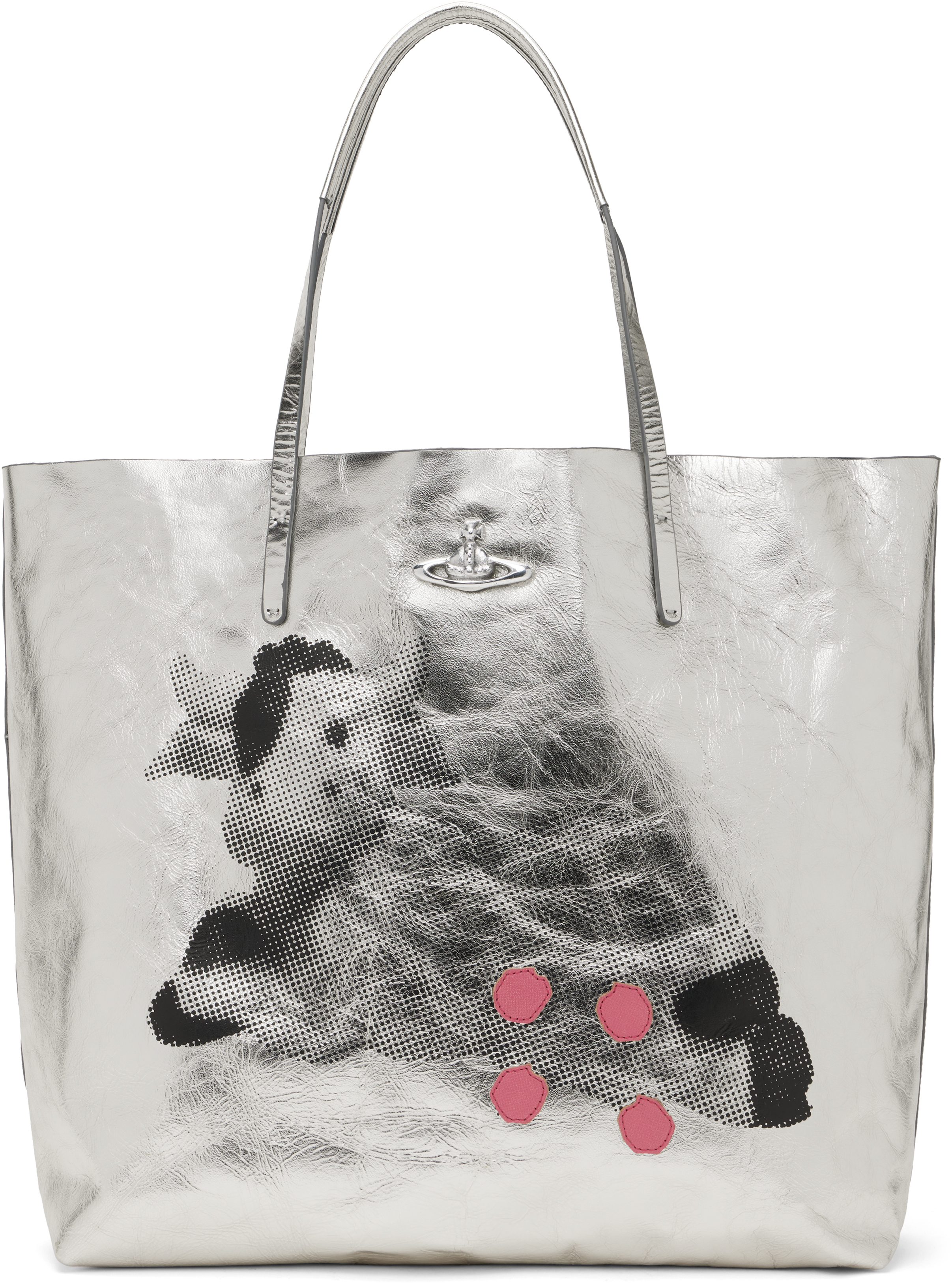 Vivienne Westwood Silver Studio Shopper Tote - Tote Bags
