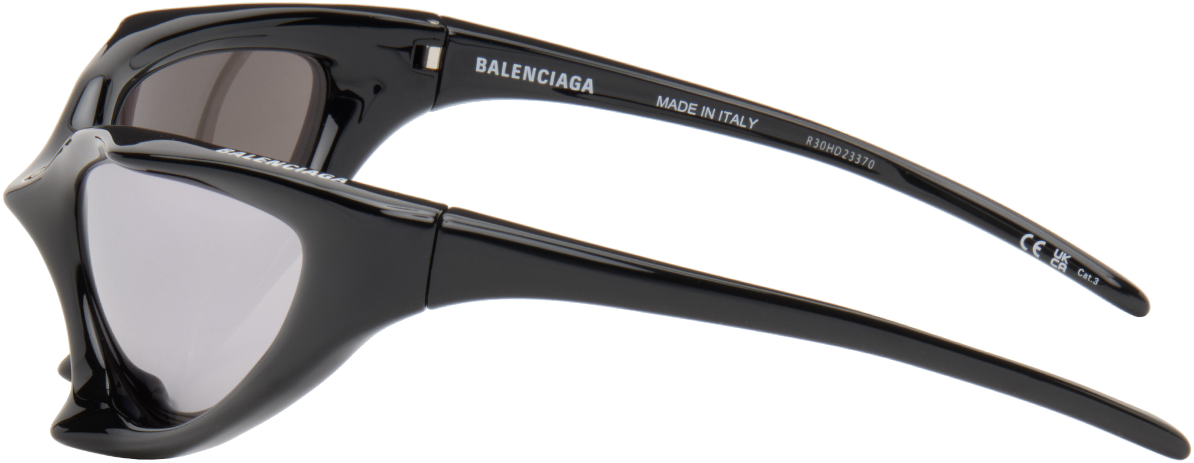 Balenciaga Black Runner Cat Sunglasses - Accessories