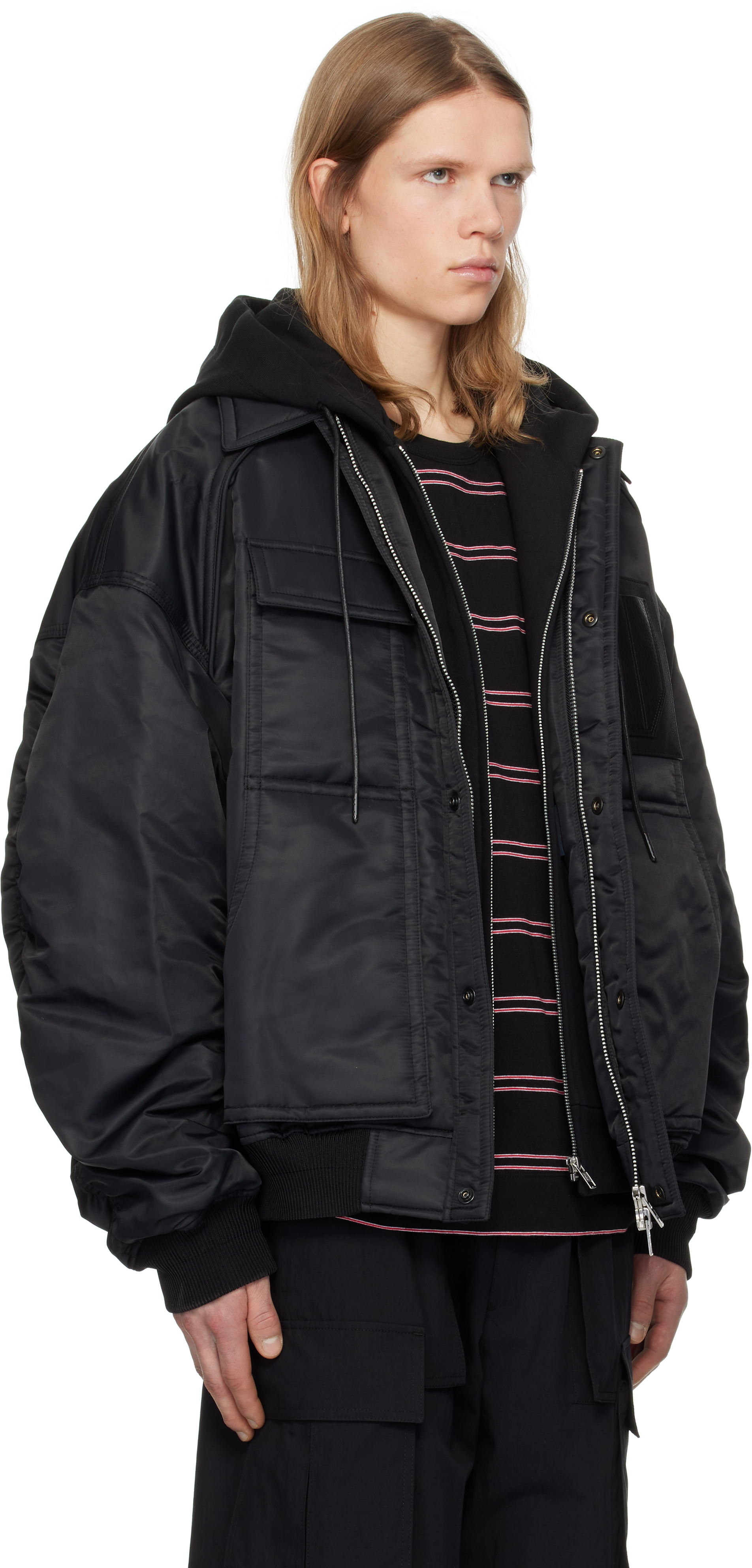 【関税込み】Juun.J ブラック ビッグポケット ジャケット Juun.Jのブラック ビッグポケット ジャケットがセール中