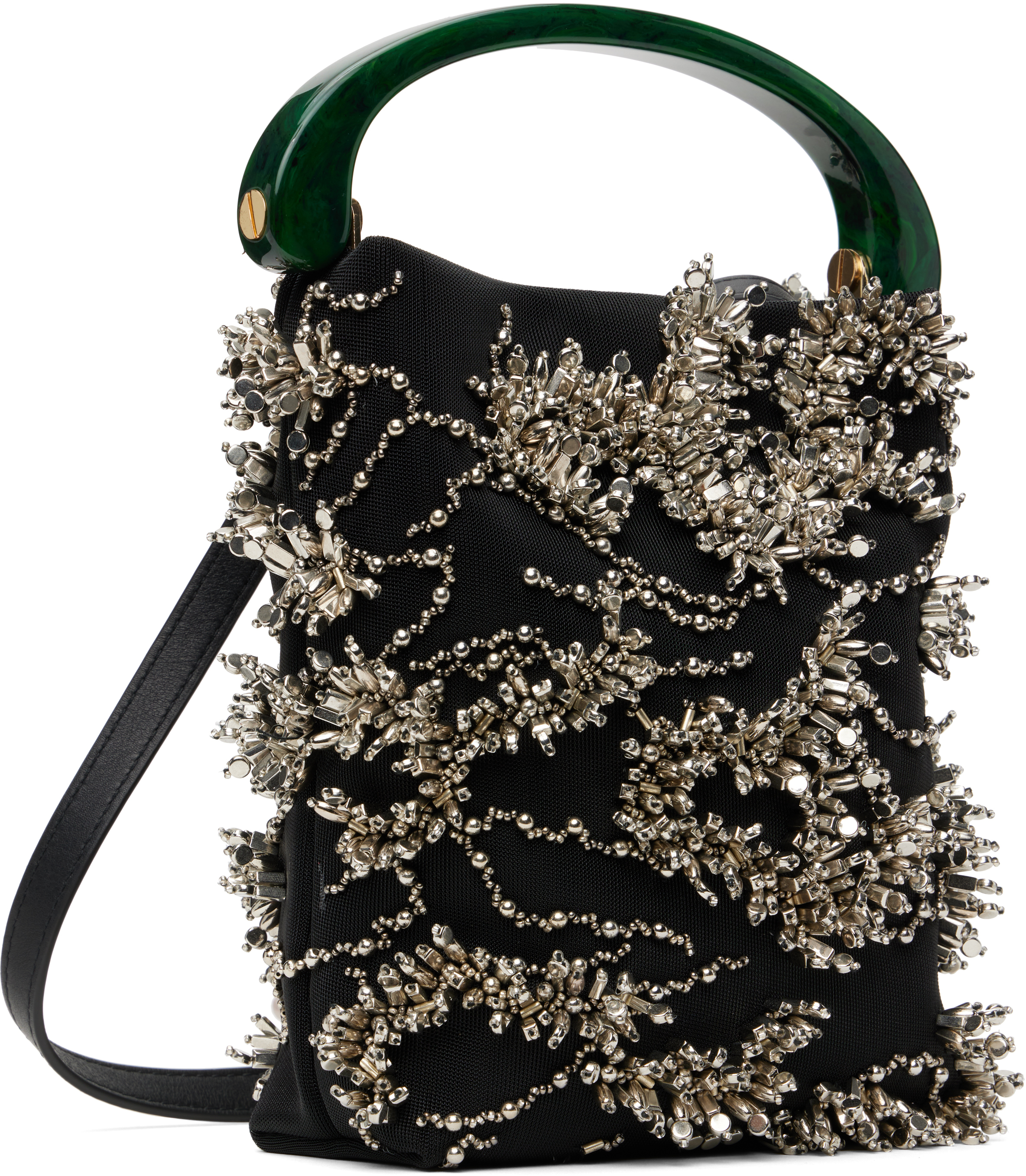 Dries Van Noten Black Micro Leather Bag - Travel Bags - Free