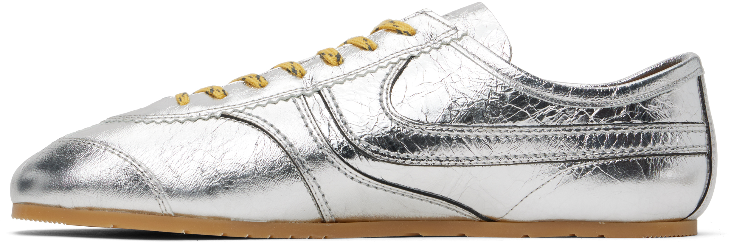 Silver Leather Sneakers – On Sale Now with Up to 19% Off