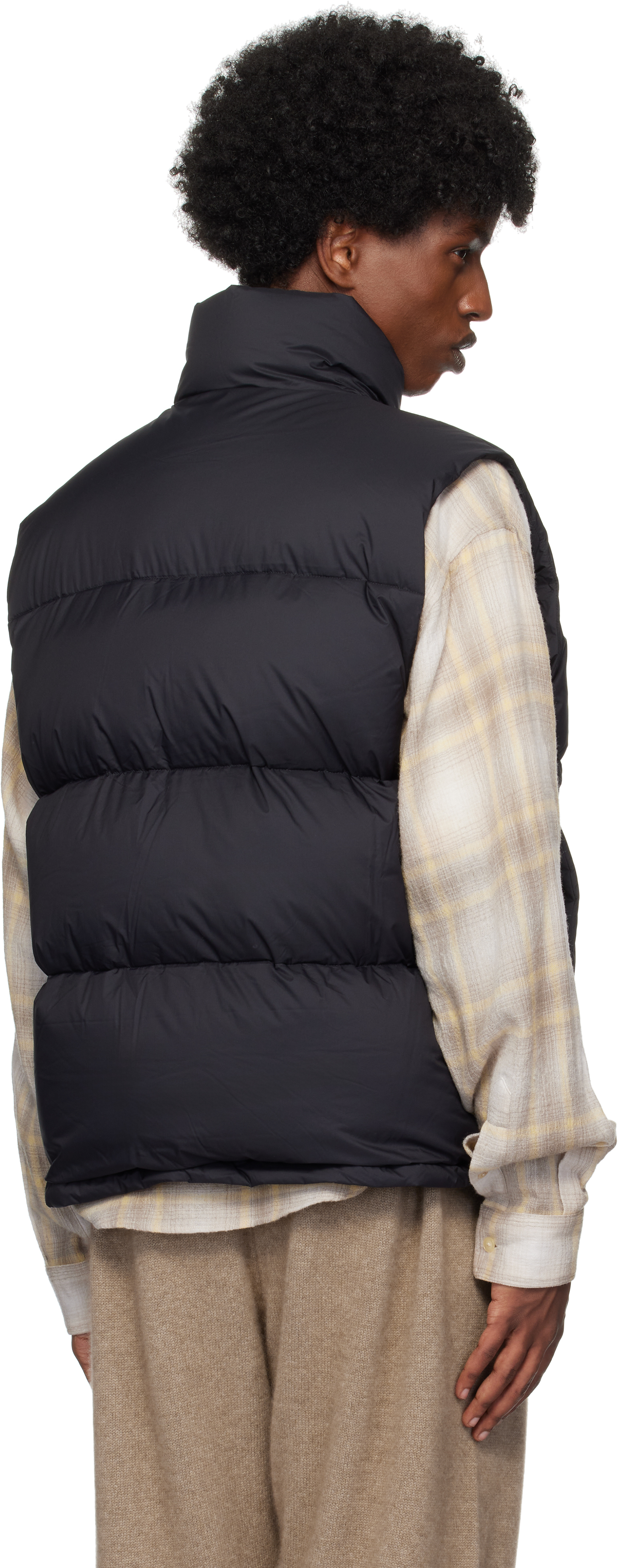 AURALEE Black Super Light Nylon Ripstop Down Vest - Gilets AURALEE Black Super Light Nylon Ripstop Down Vest - Gilets