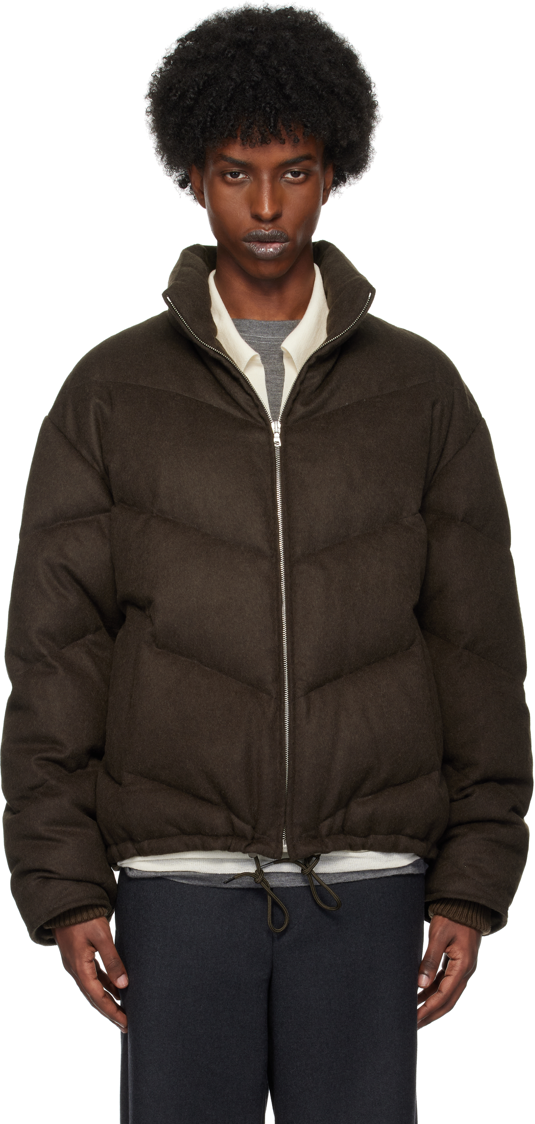 Brown Baby Camel Flannel Down Jacket – On Sale Now with Up to 11